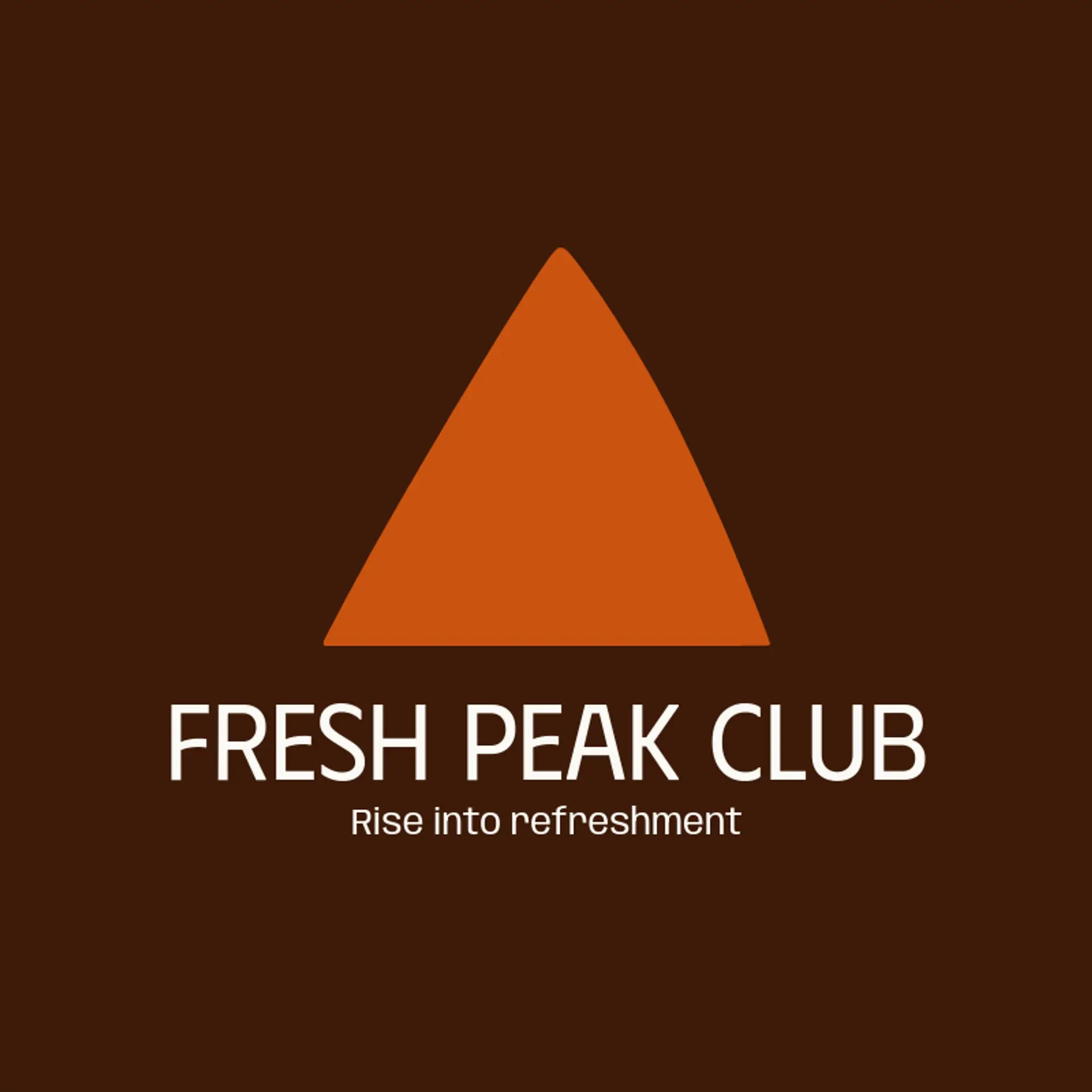 Fresh Peak Club logo for water bottle