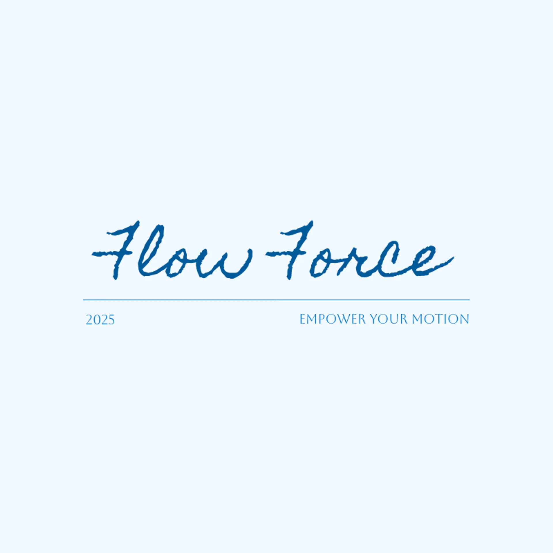 Flow Force logo for fitness brand