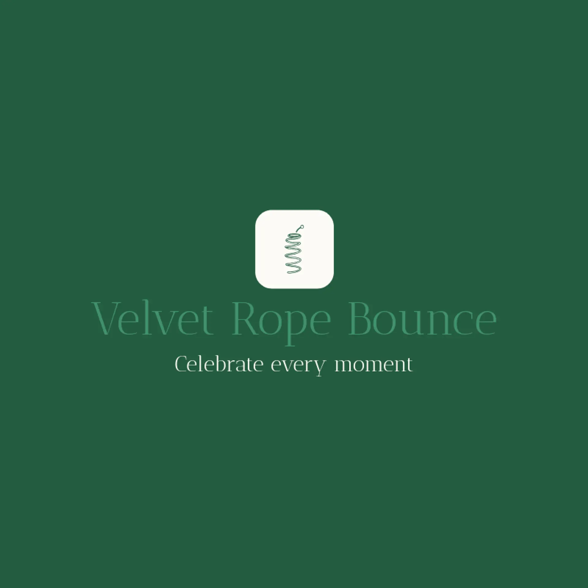 Velvet Rope Bounce logo for Bounce