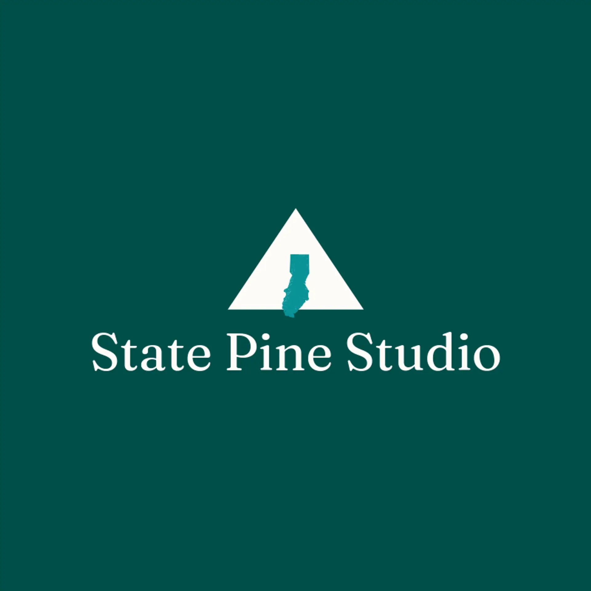State Pine Studio logo for state