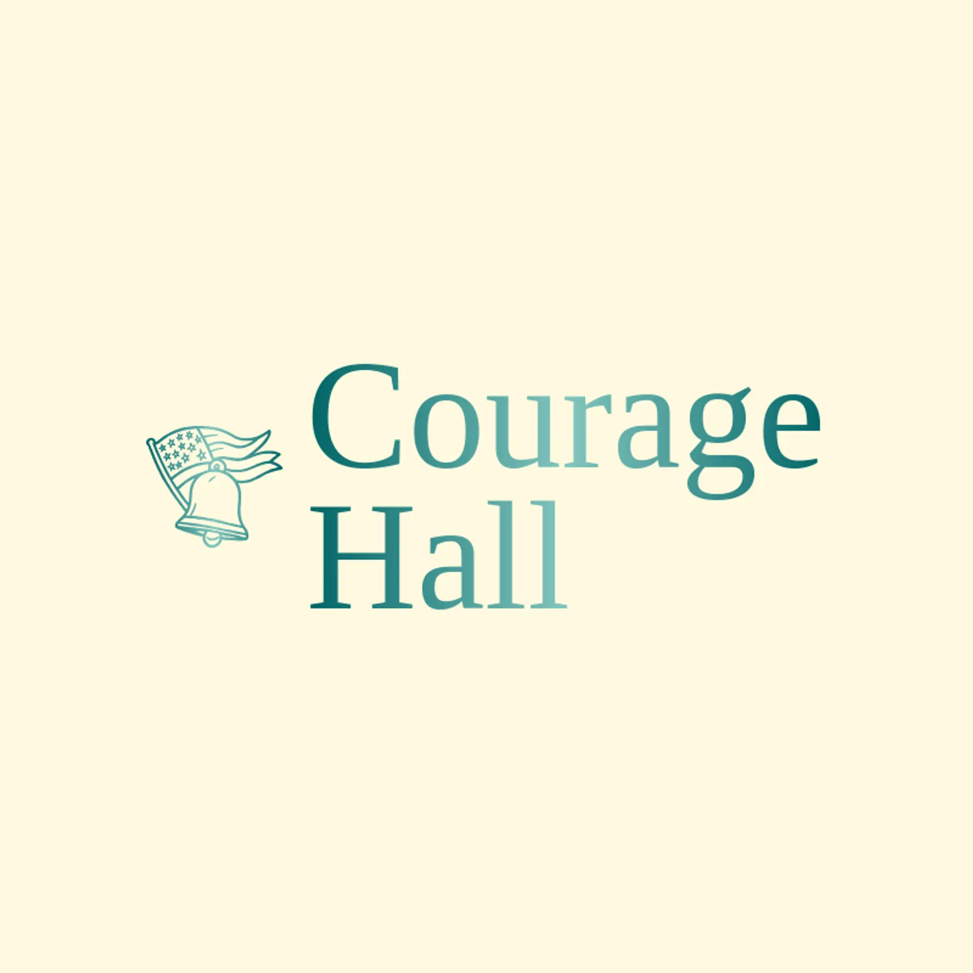 Courage Hall logo for usa flag