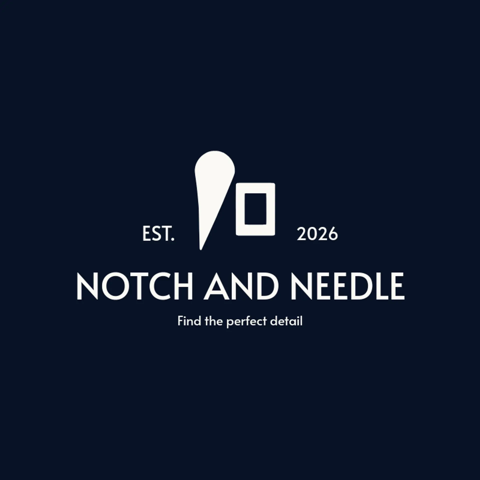 Notch And Needle logo for frame