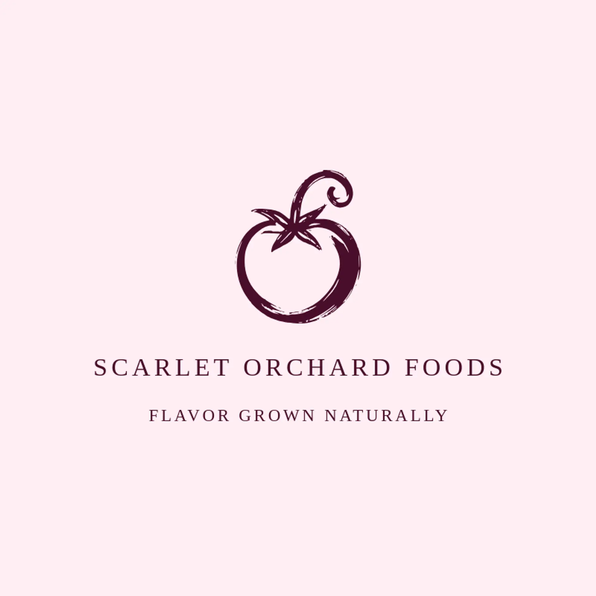 Scarlet Orchard Foods logo for tomato