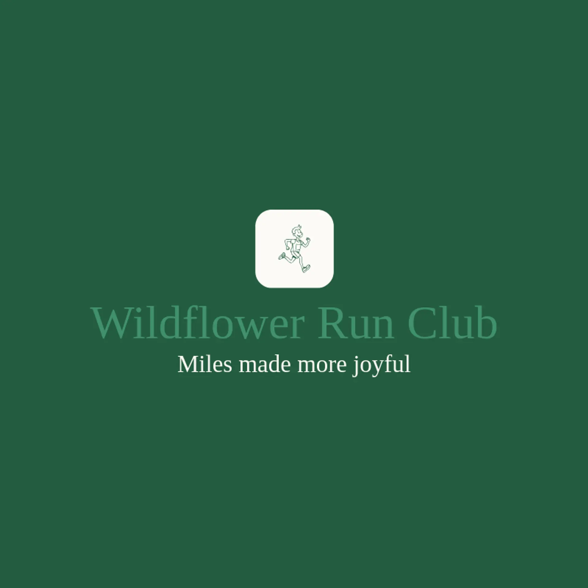Wildflower Run Club logo for marathon