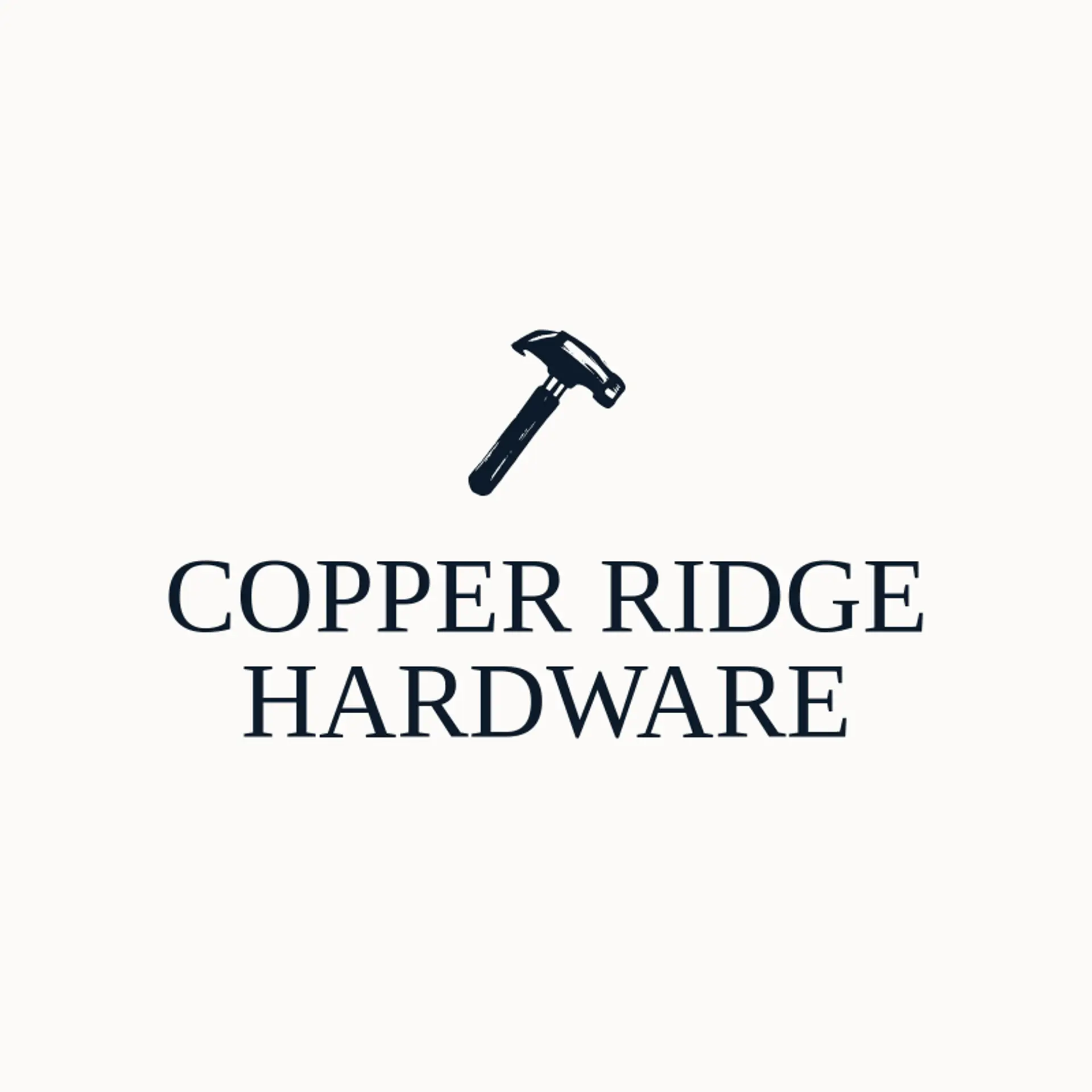 Copper Ridge Hardware logo for hammer