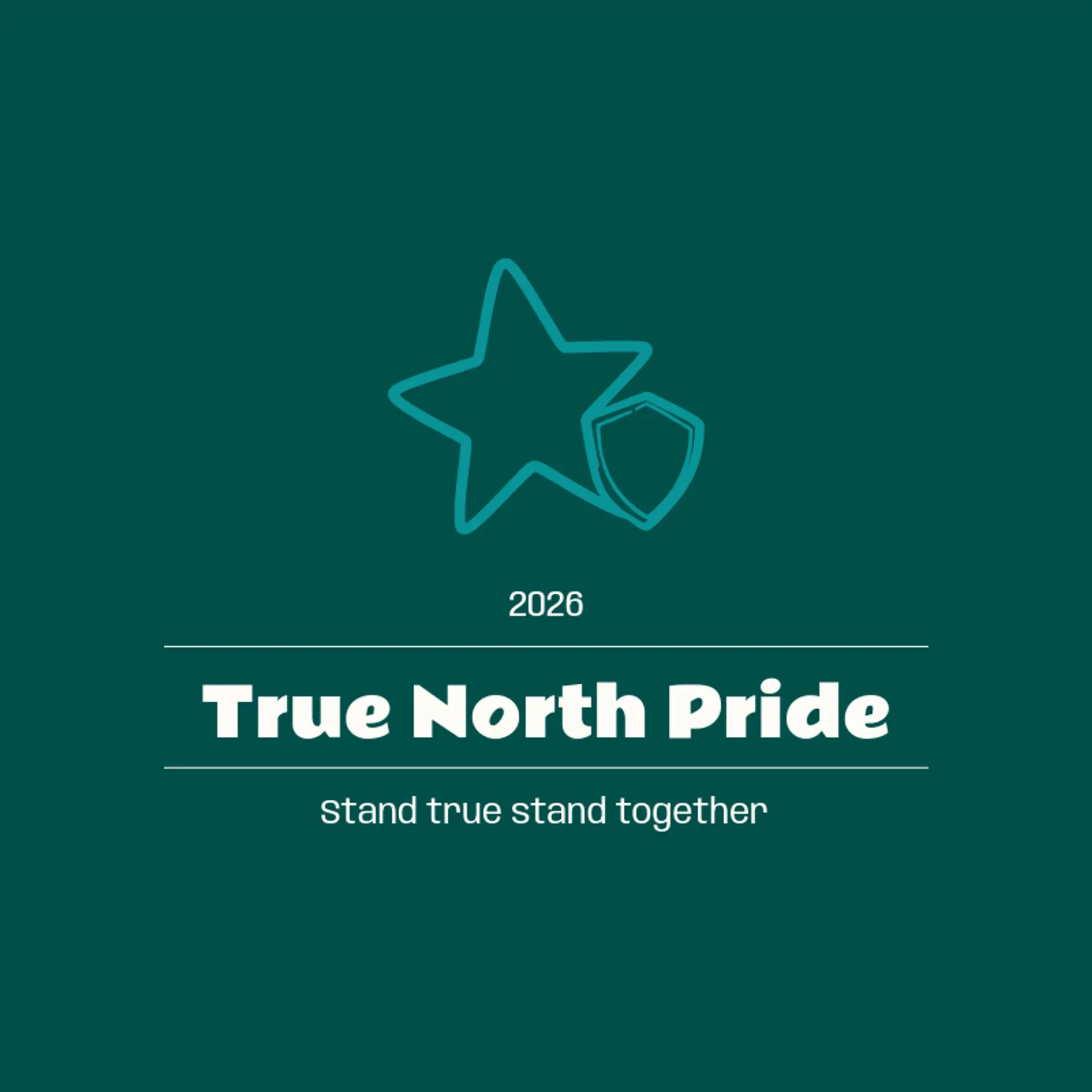 True North Pride logo for pride