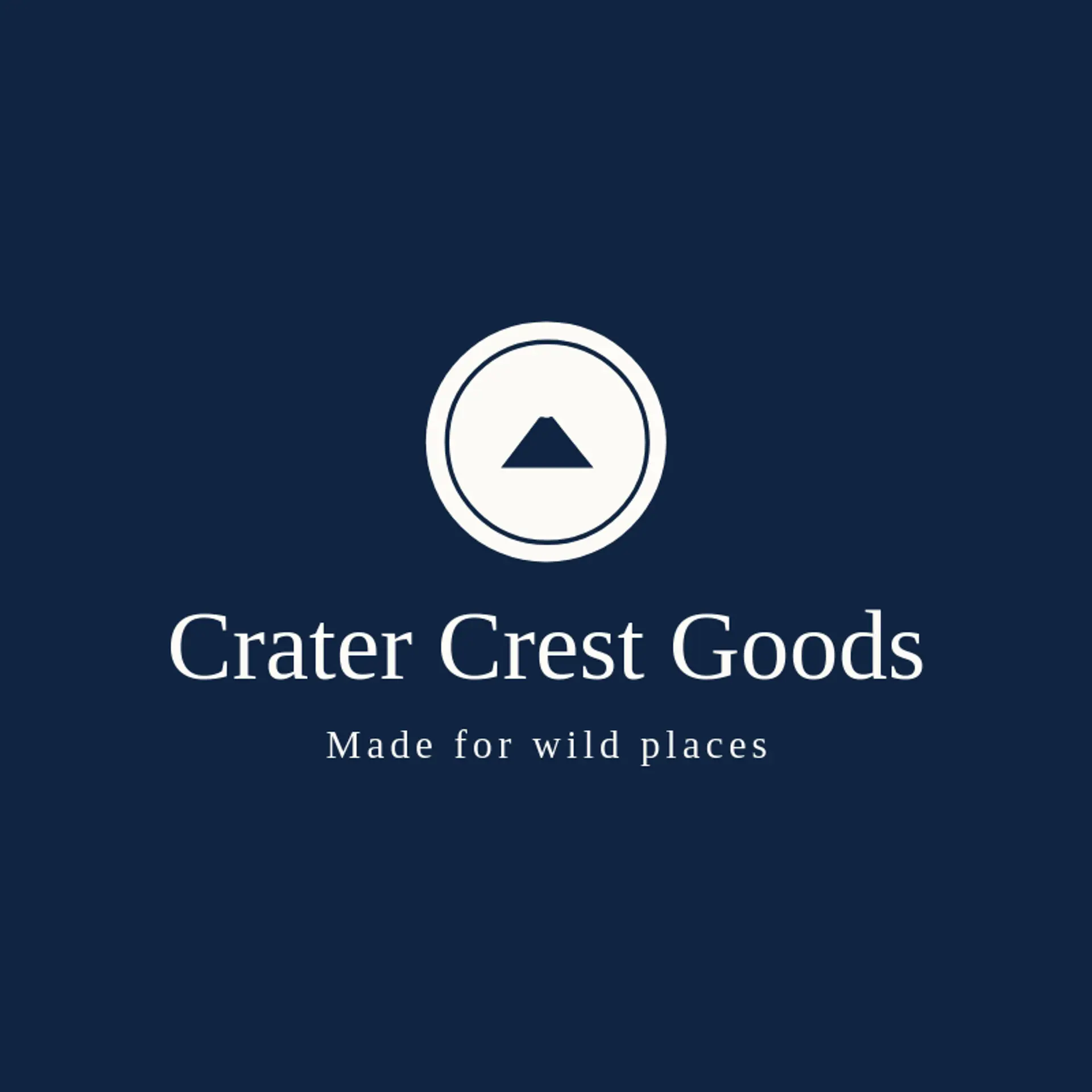 Crater Crest Goods logo for volcano