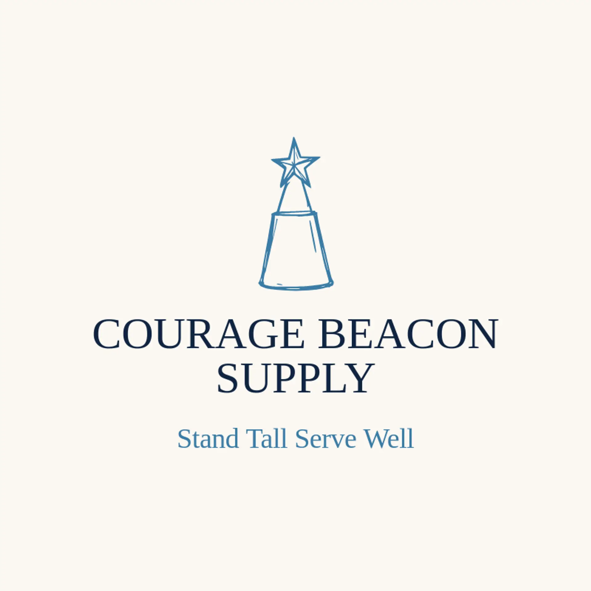 Courage Beacon Supply logo for army