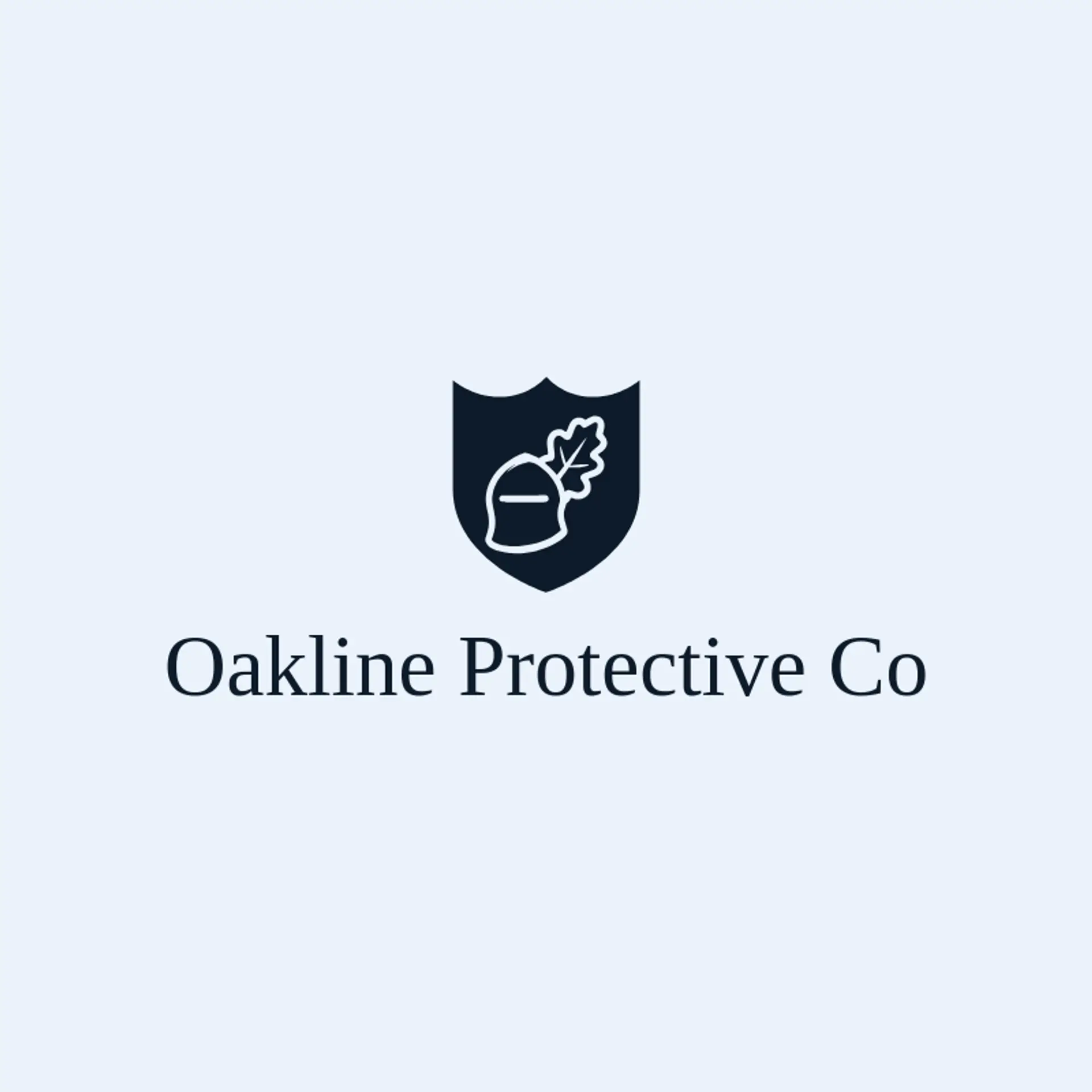 Oakline Protective Co logo for helmet