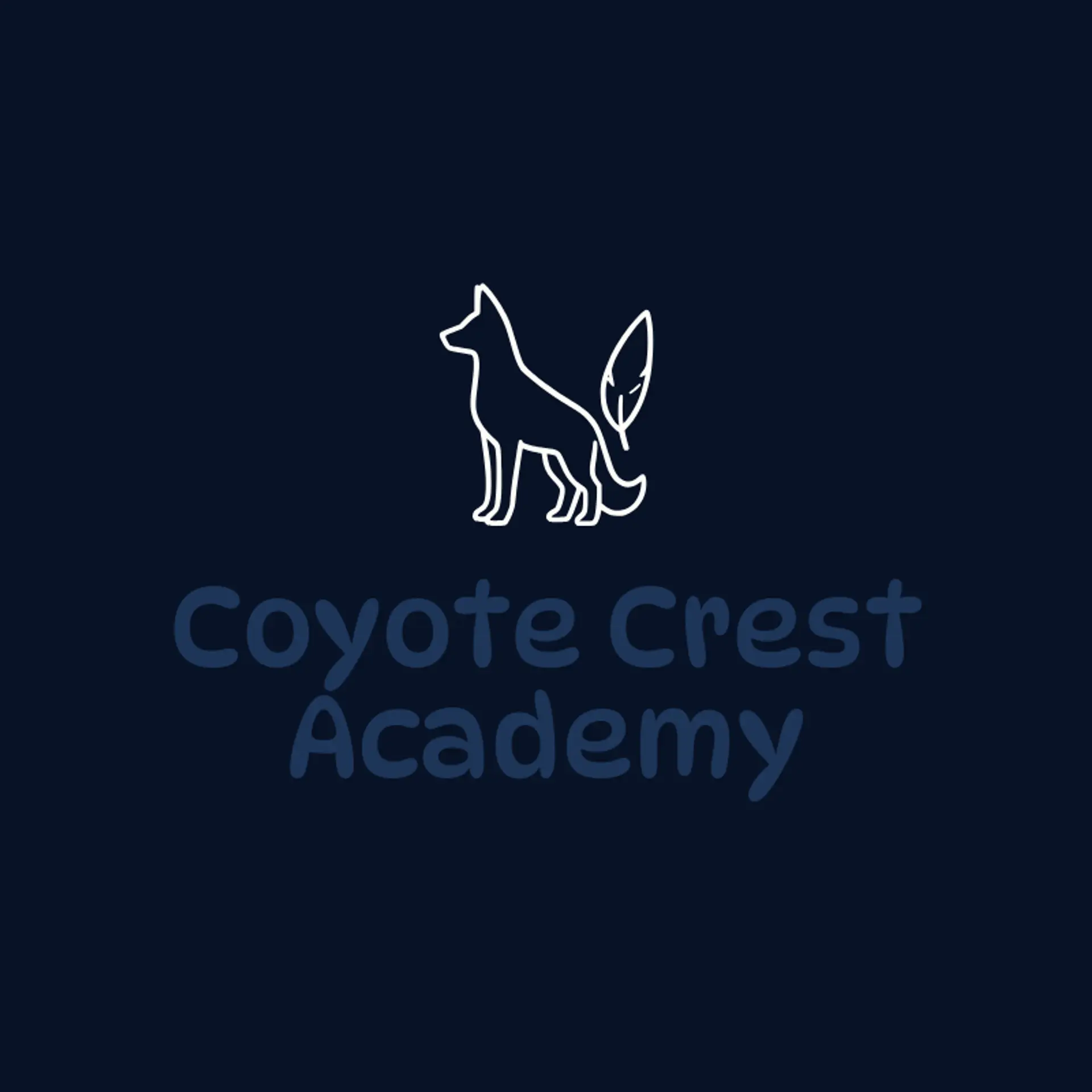 Coyote Crest Academy logo for coyote