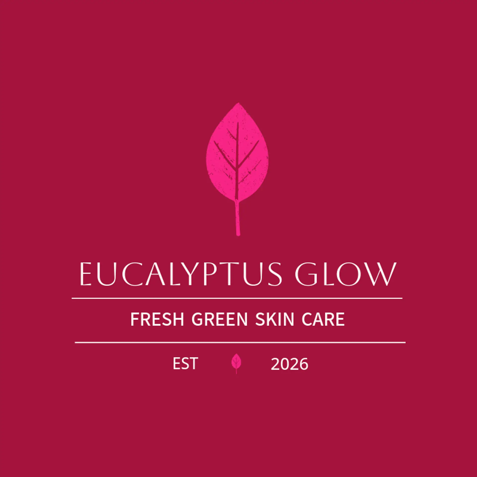 Eucalyptus Glow logo for esthetician