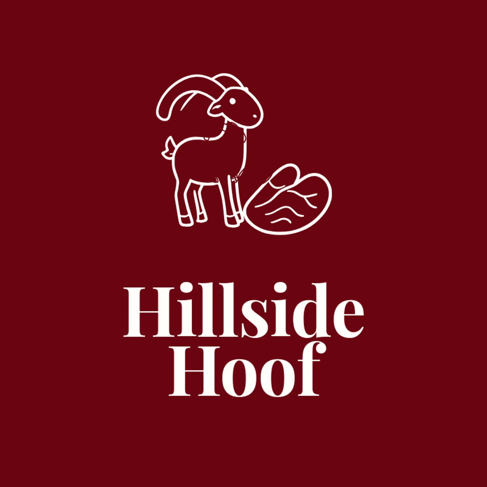 Hillside Hoof logo for goat