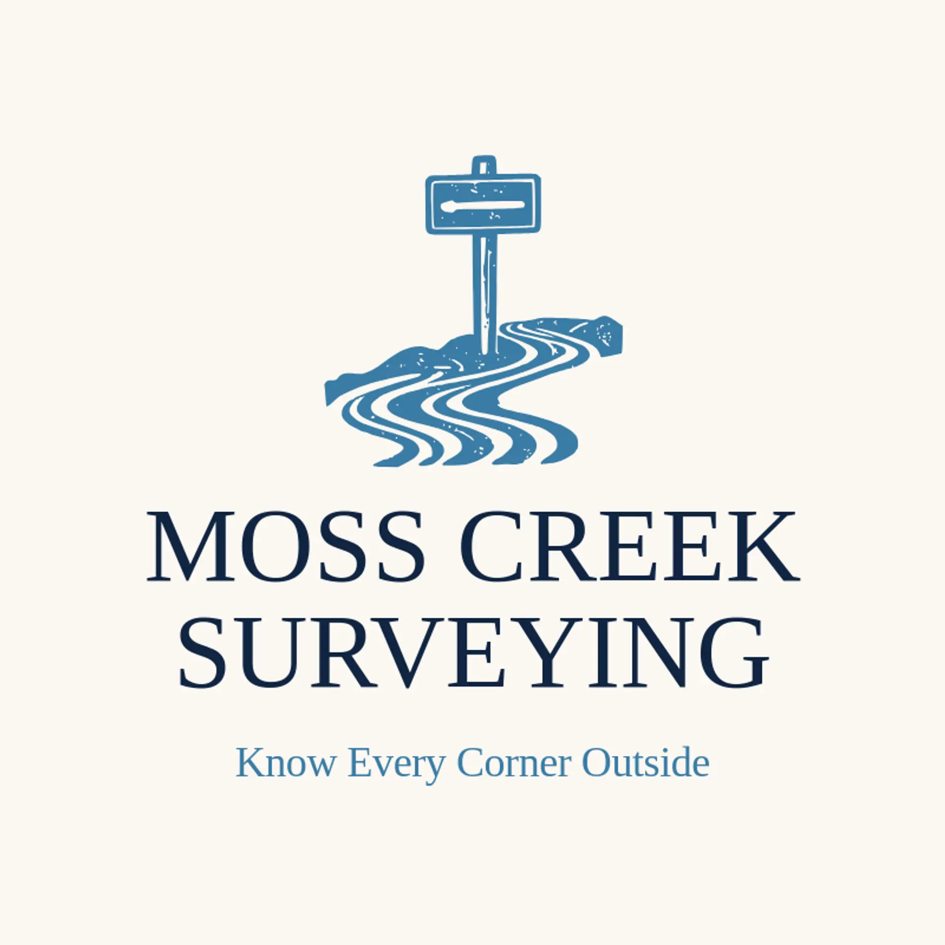 Moss Creek Surveying logo for forest