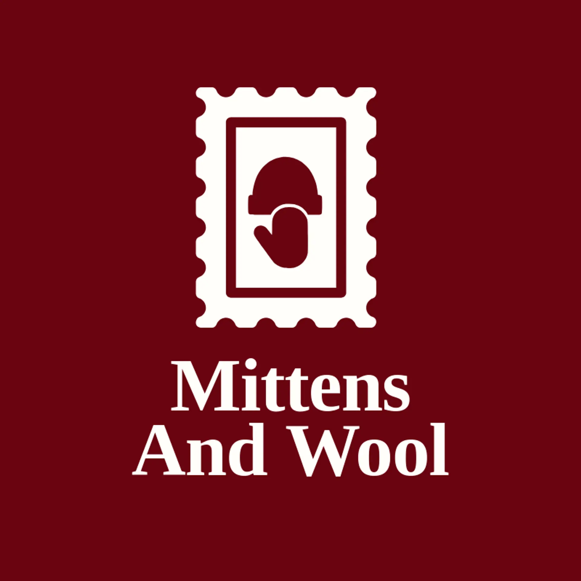 Mittens and Wool logo for beanie