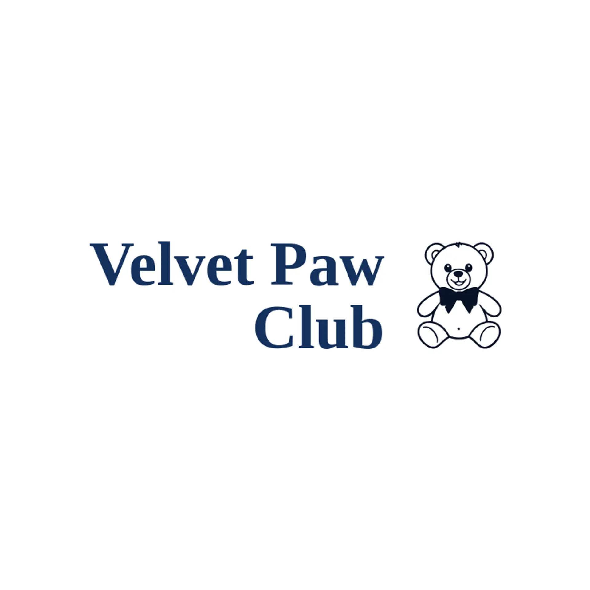 Velvet Paw Club logo for teddy bear