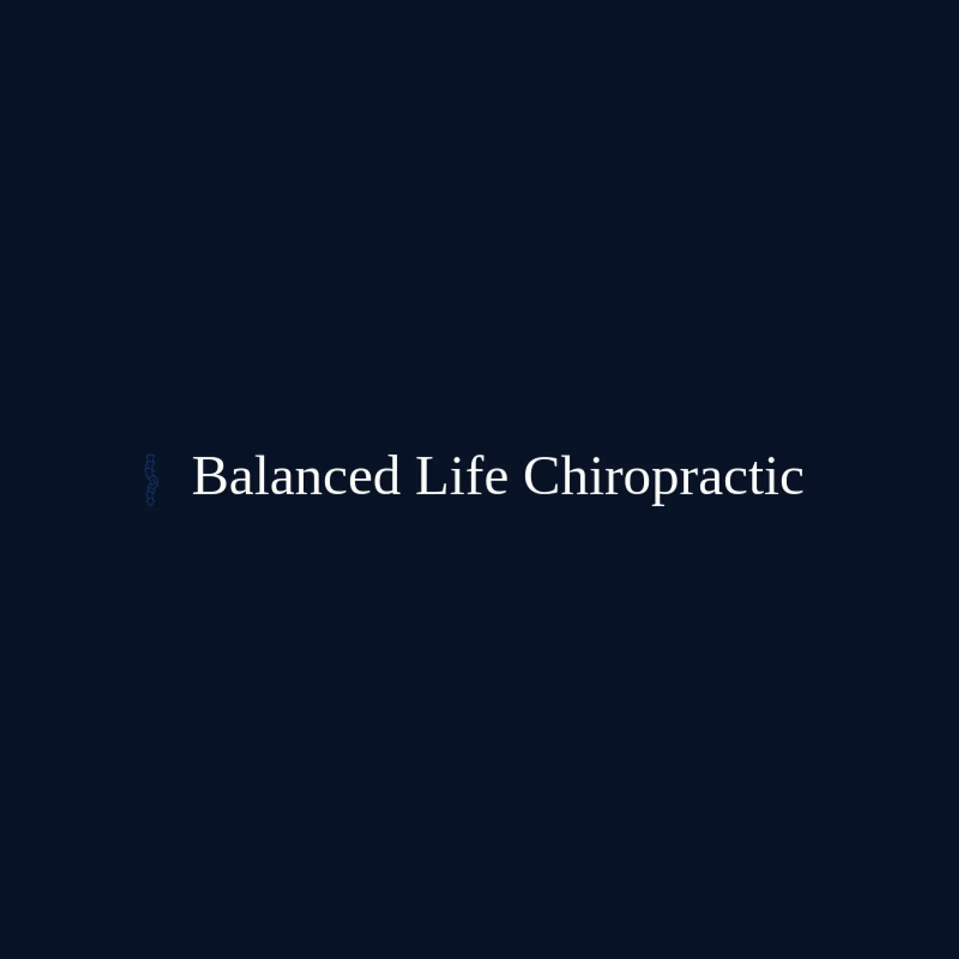 Balanced Life Chiropractic logo for chiropractic