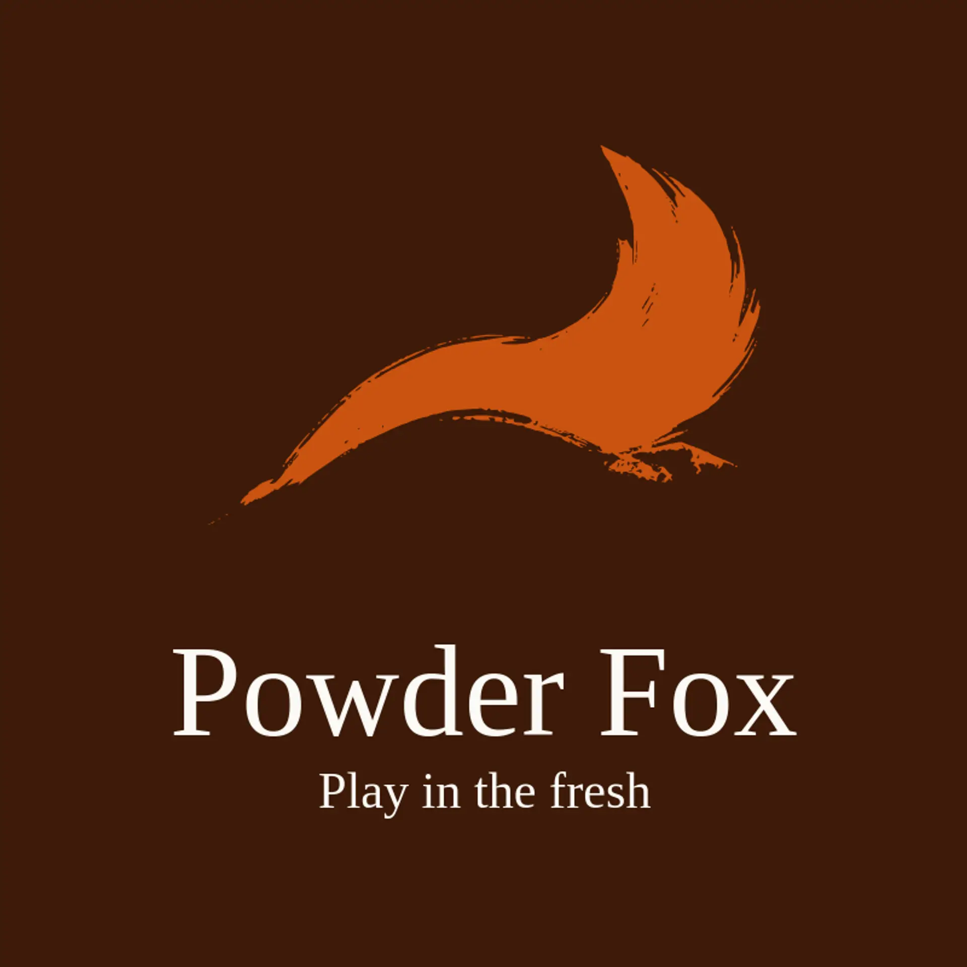 Powder Fox logo for snow