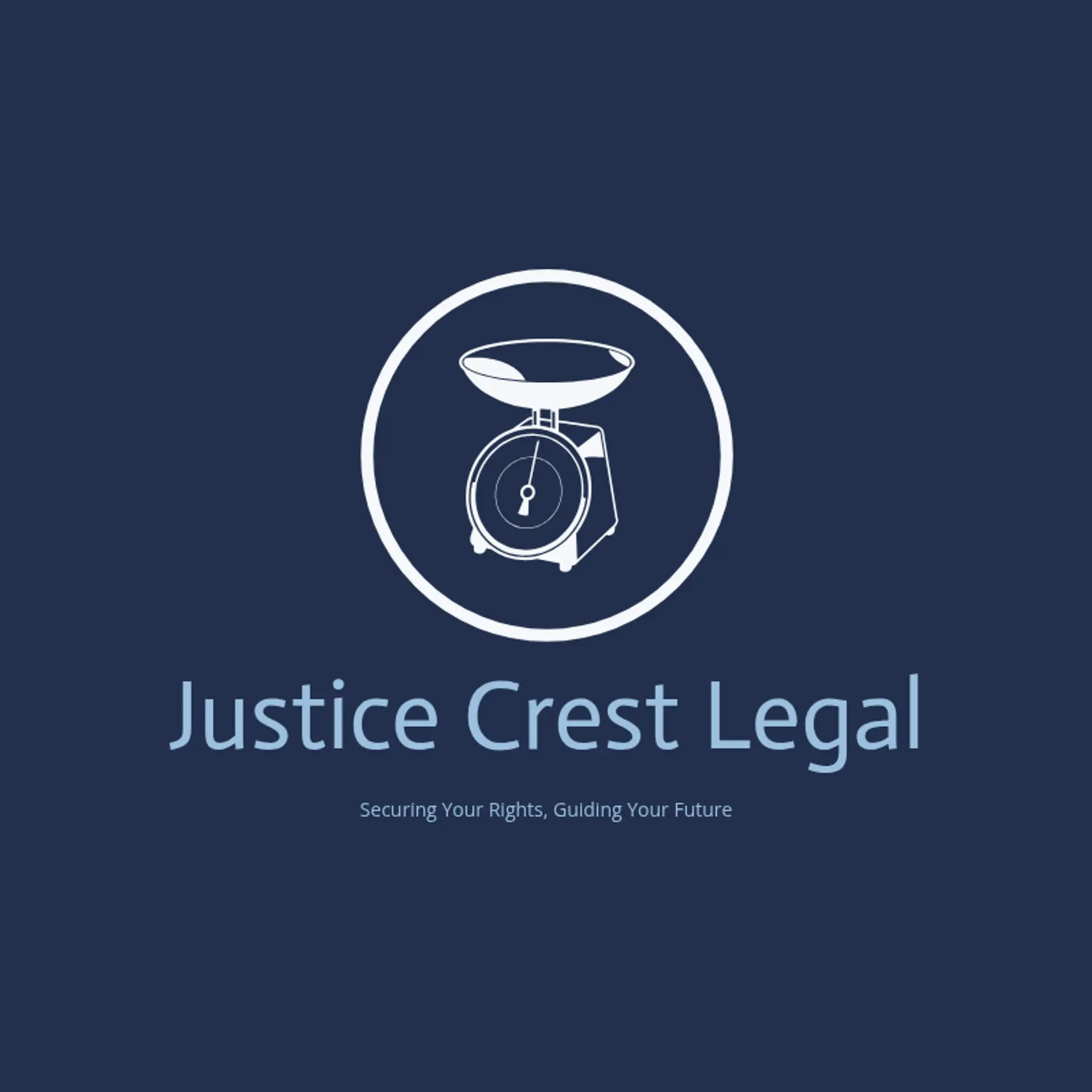 Justice Crest Legal logo for law firm