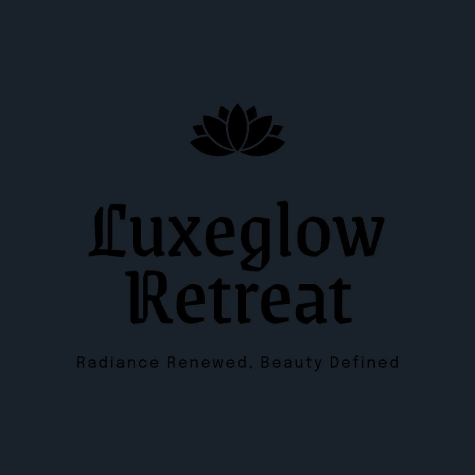 Luxe Glow Spa logo for salon and spa