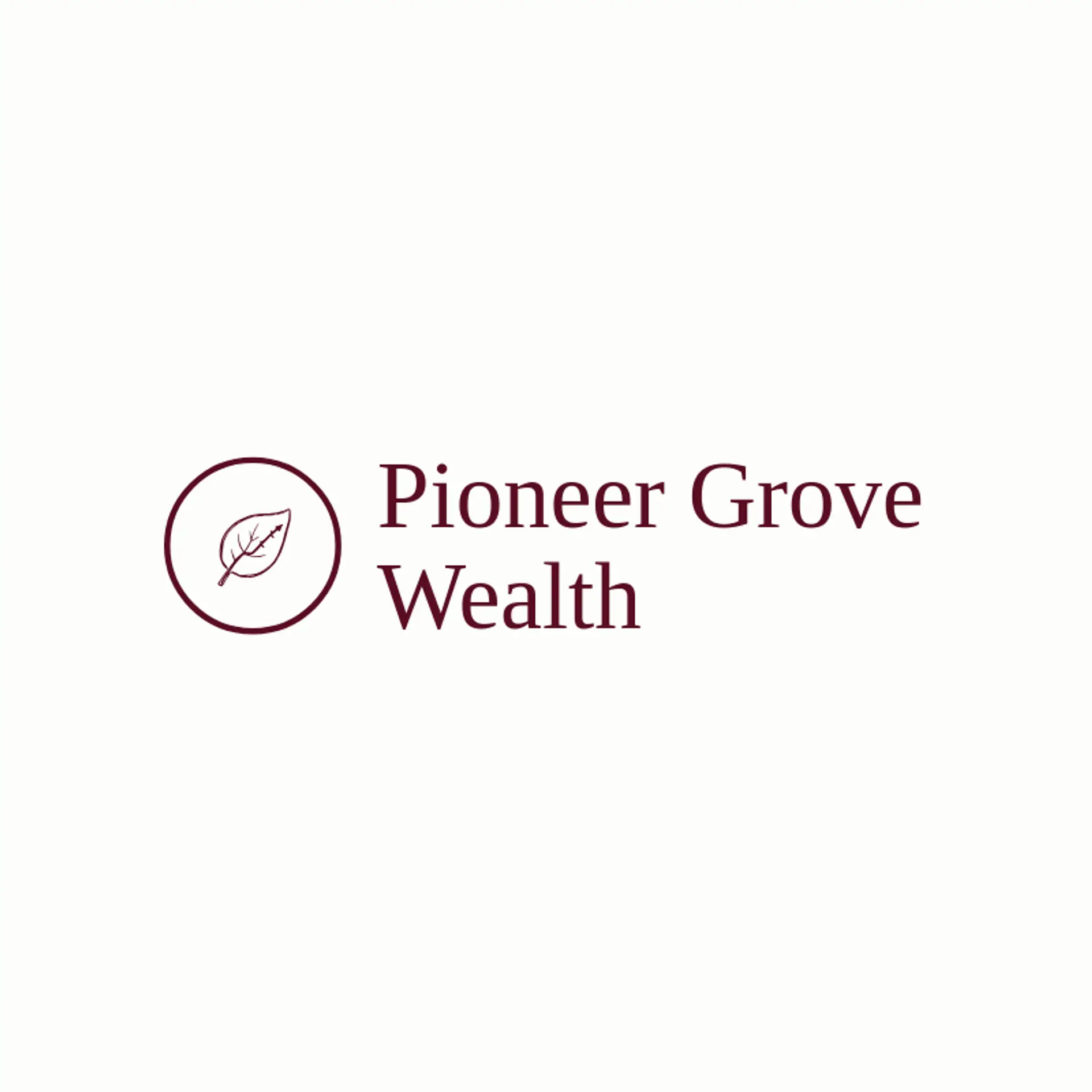 Pioneer Grove Wealth logo for financial advisor