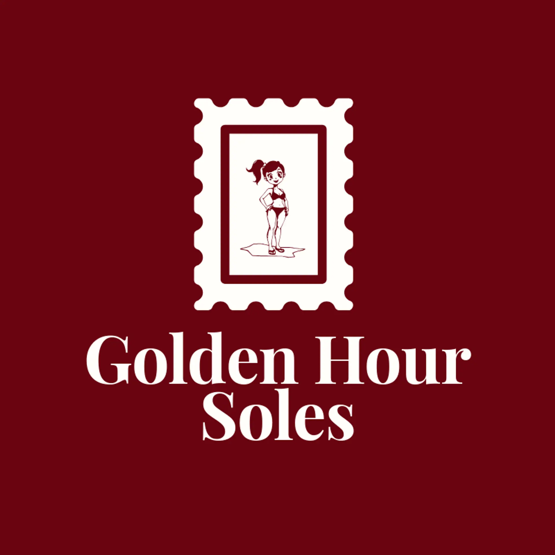 Golden Hour Soles logo for sandals