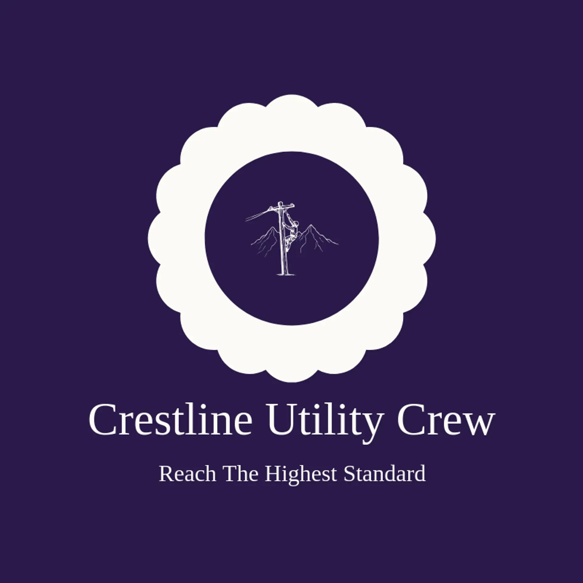 Crestline Utility Crew logo for lineman