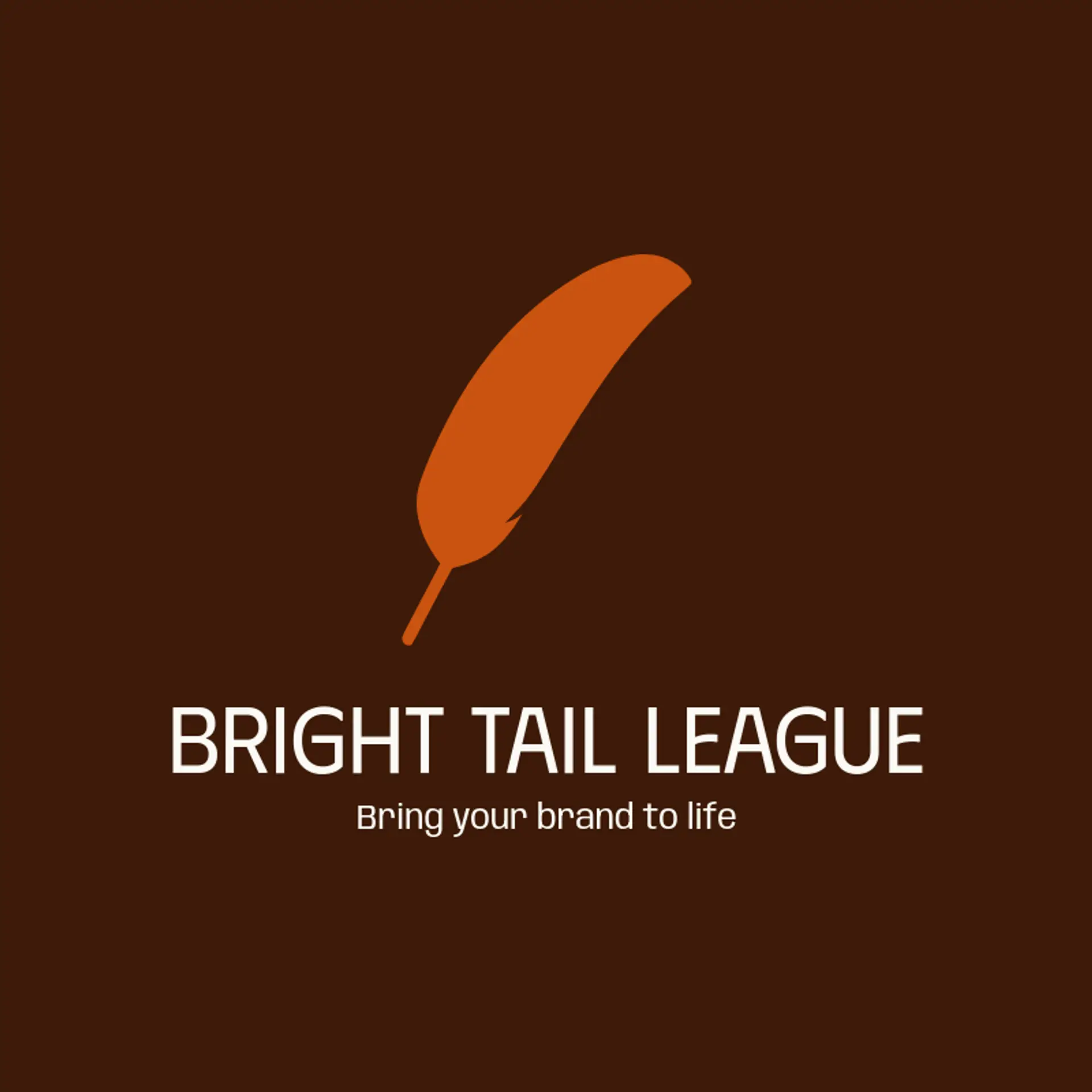 Bright Tail League logo for peacock