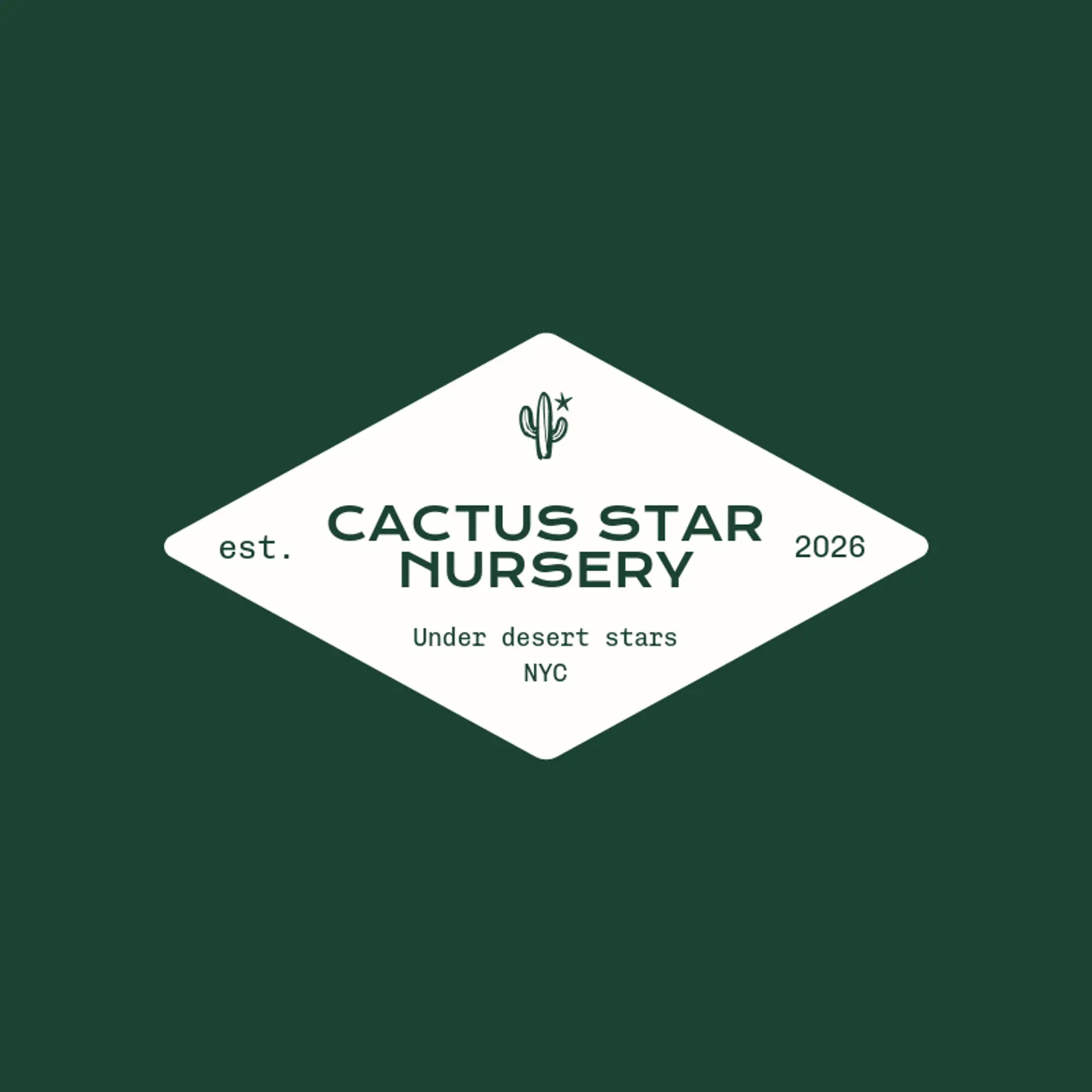 Cactus Star Nursery logo for cactus
