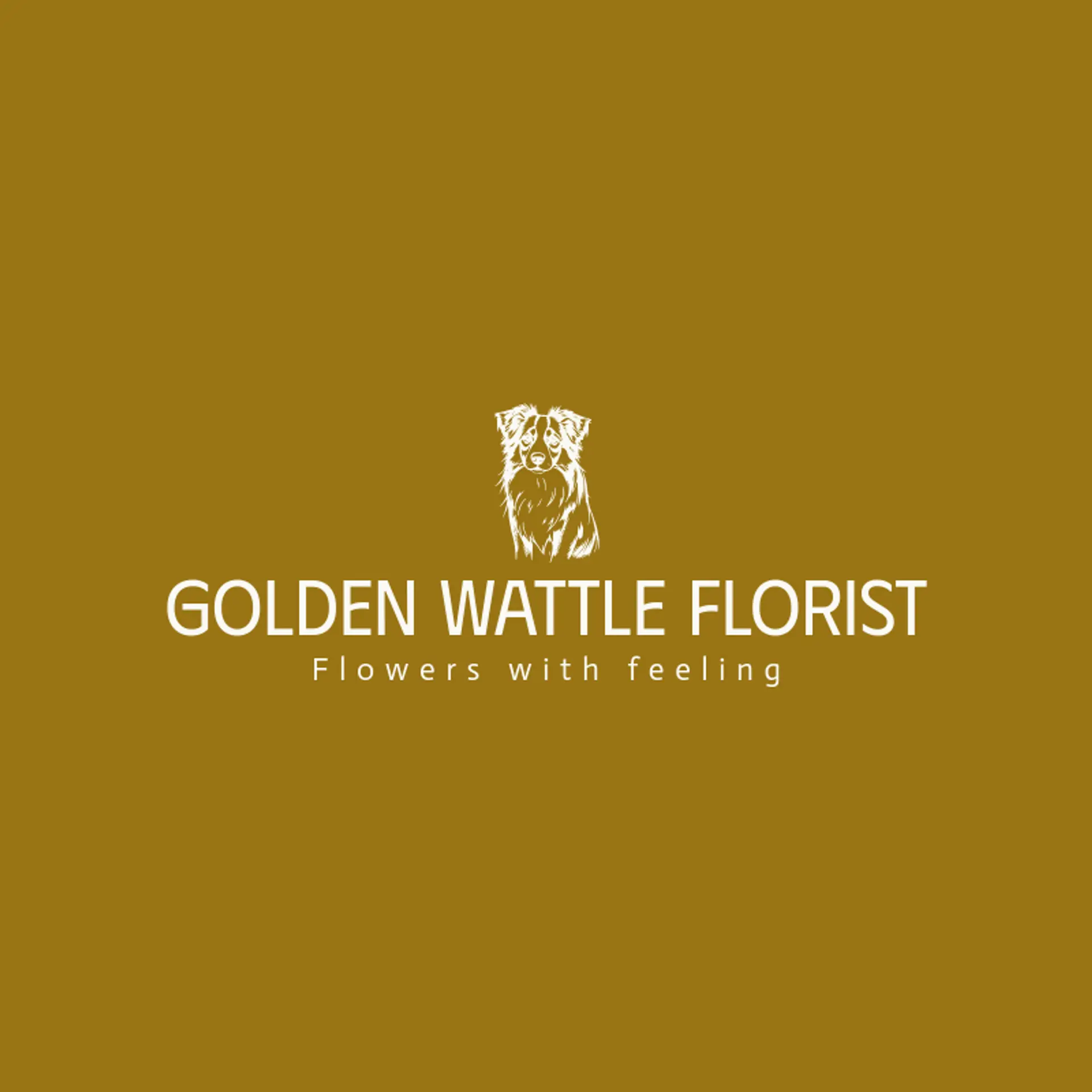 Golden Wattle Florist logo for aussie