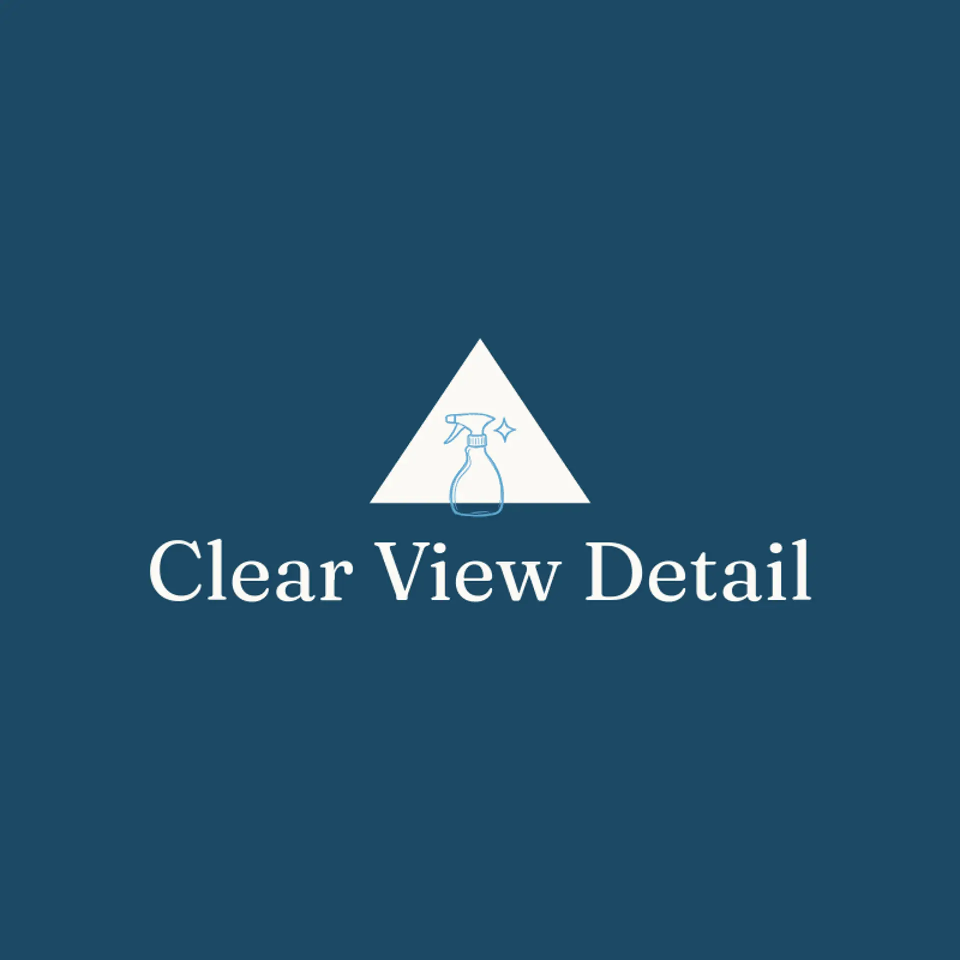 Clear View Detail logo for car detailing