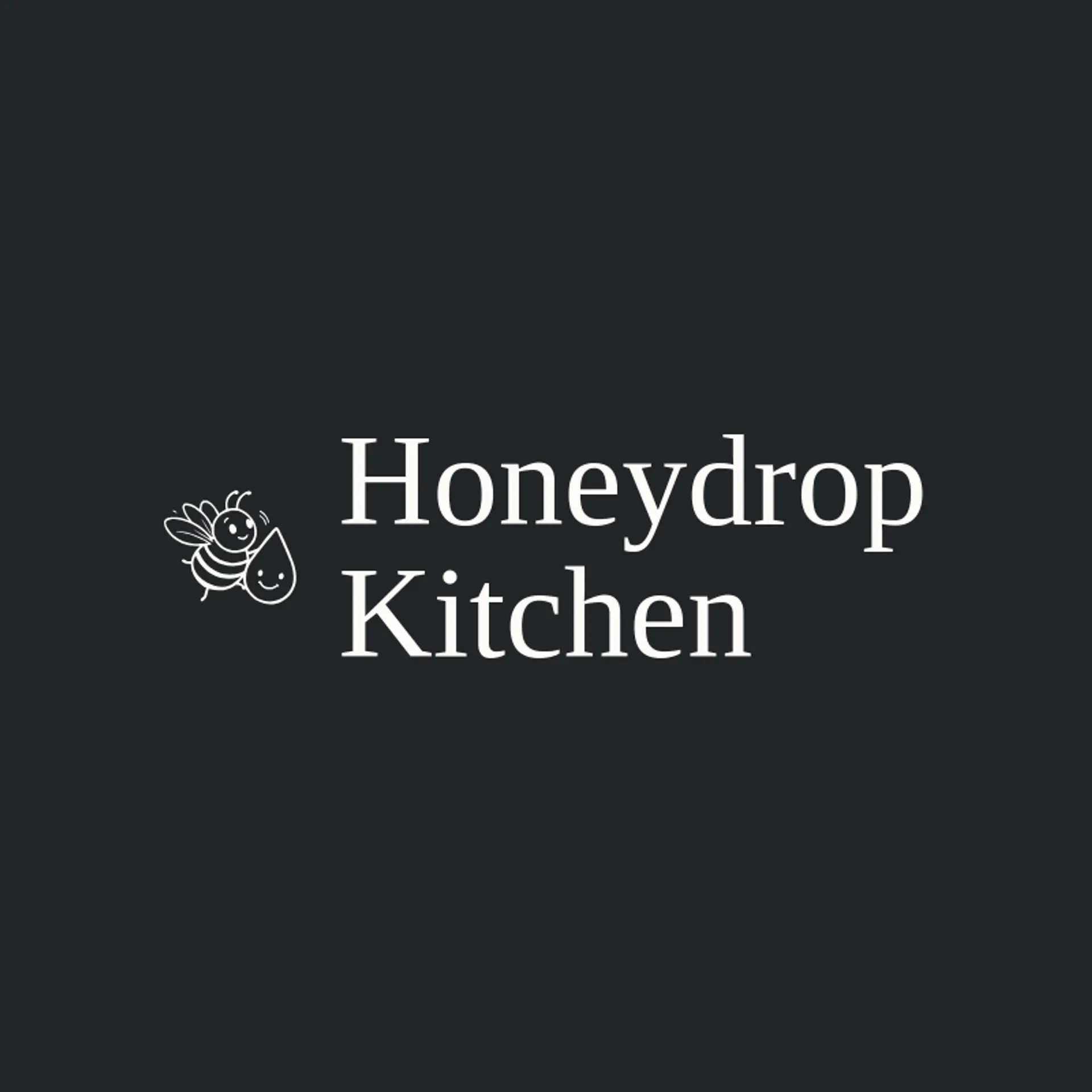 Honeydrop Kitchen logo for honey bee