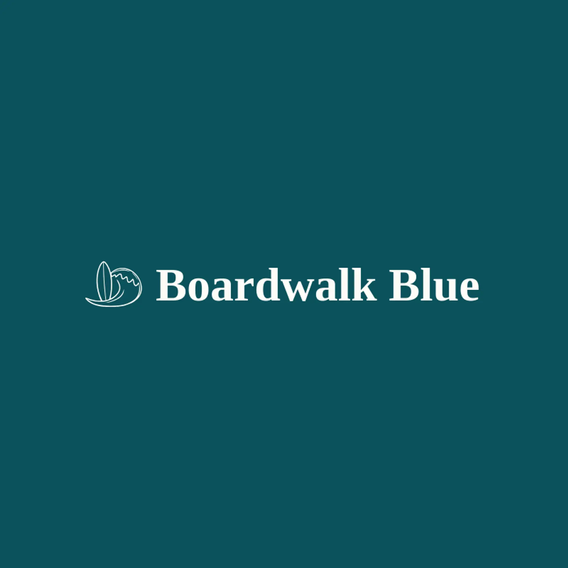Boardwalk Blue logo for beach