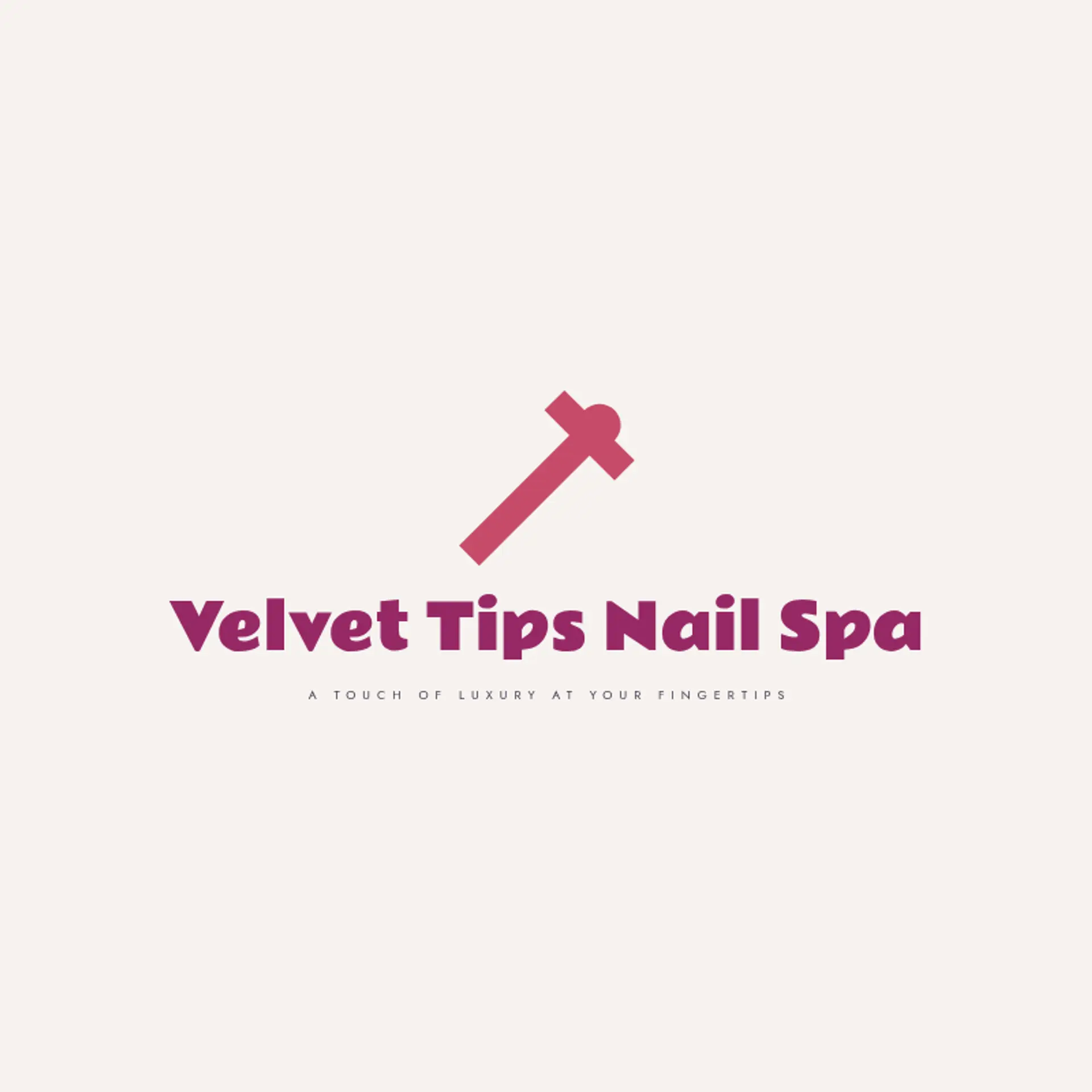 Velvet Tips Nail Spa logo for nail spa