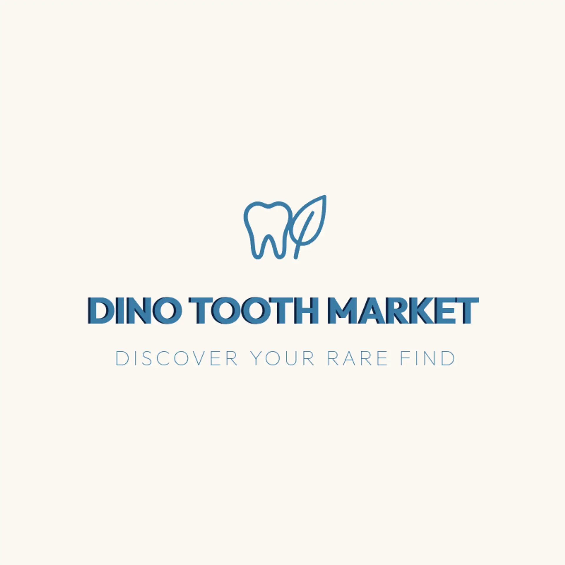 Dino Tooth Market logo for dinosaur
