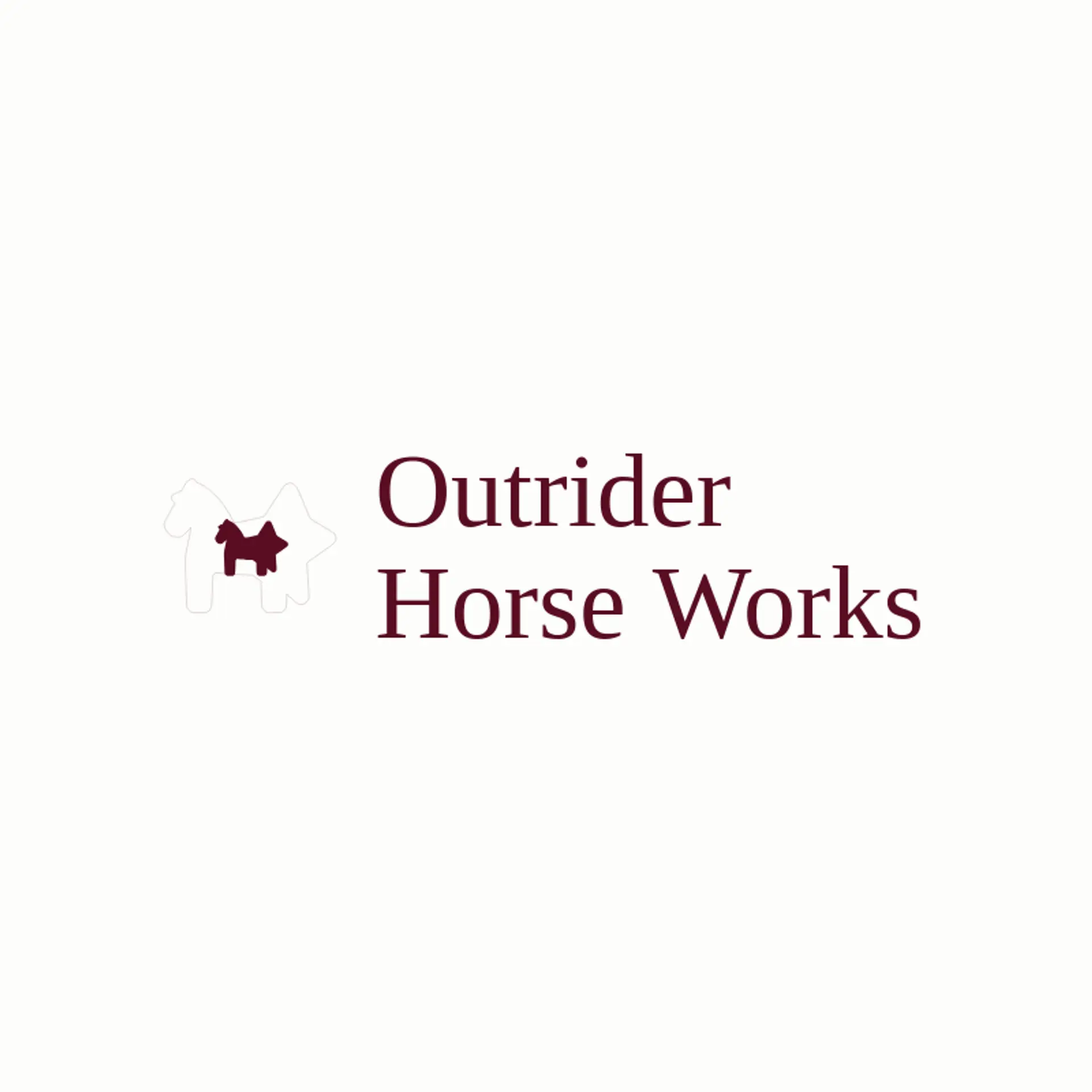 Outrider Horse Works logo for outlaw