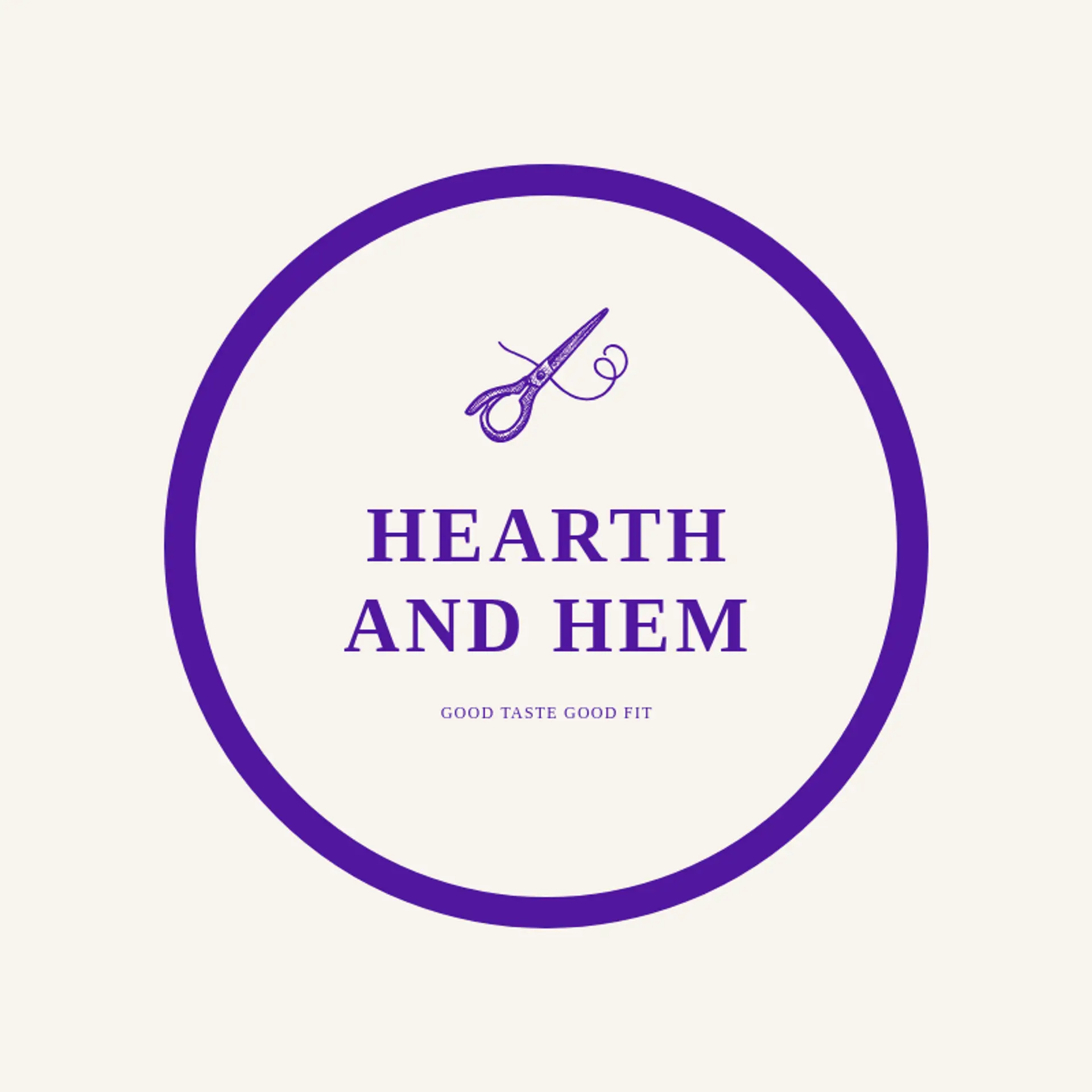 Hearth and Hem logo for clothing store