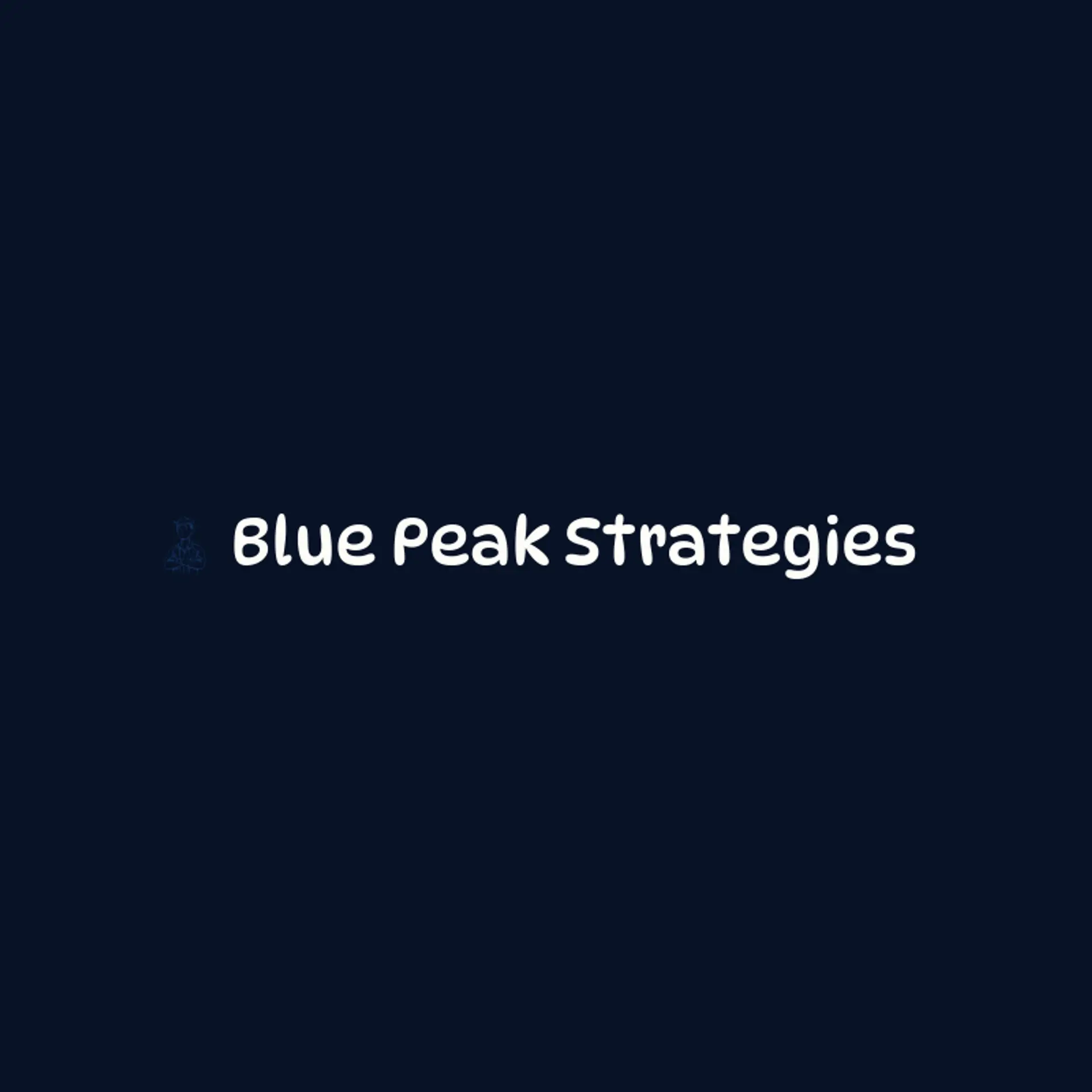 Blue Peak Strategies logo for entrepreneur