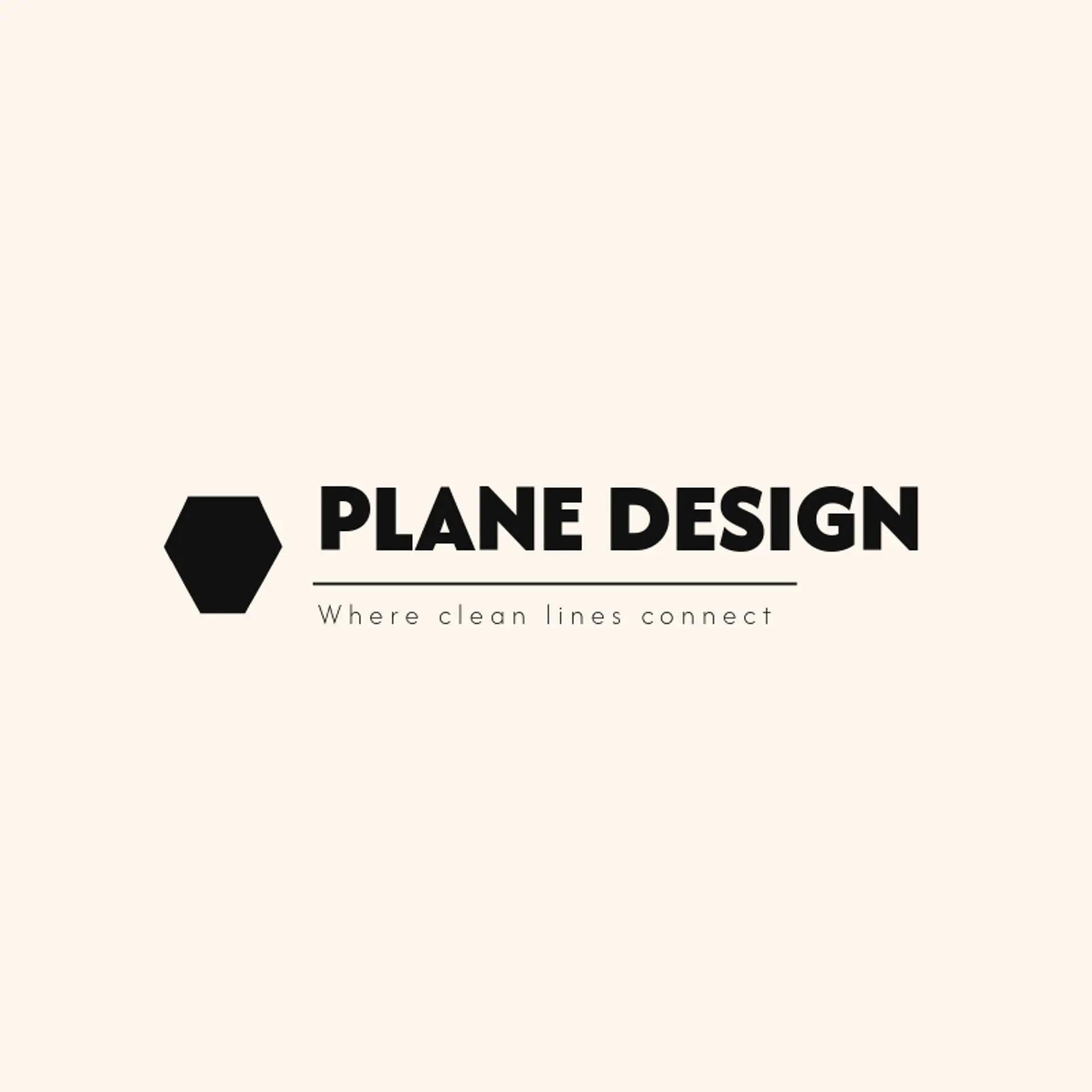 Plane Design logo for polygon