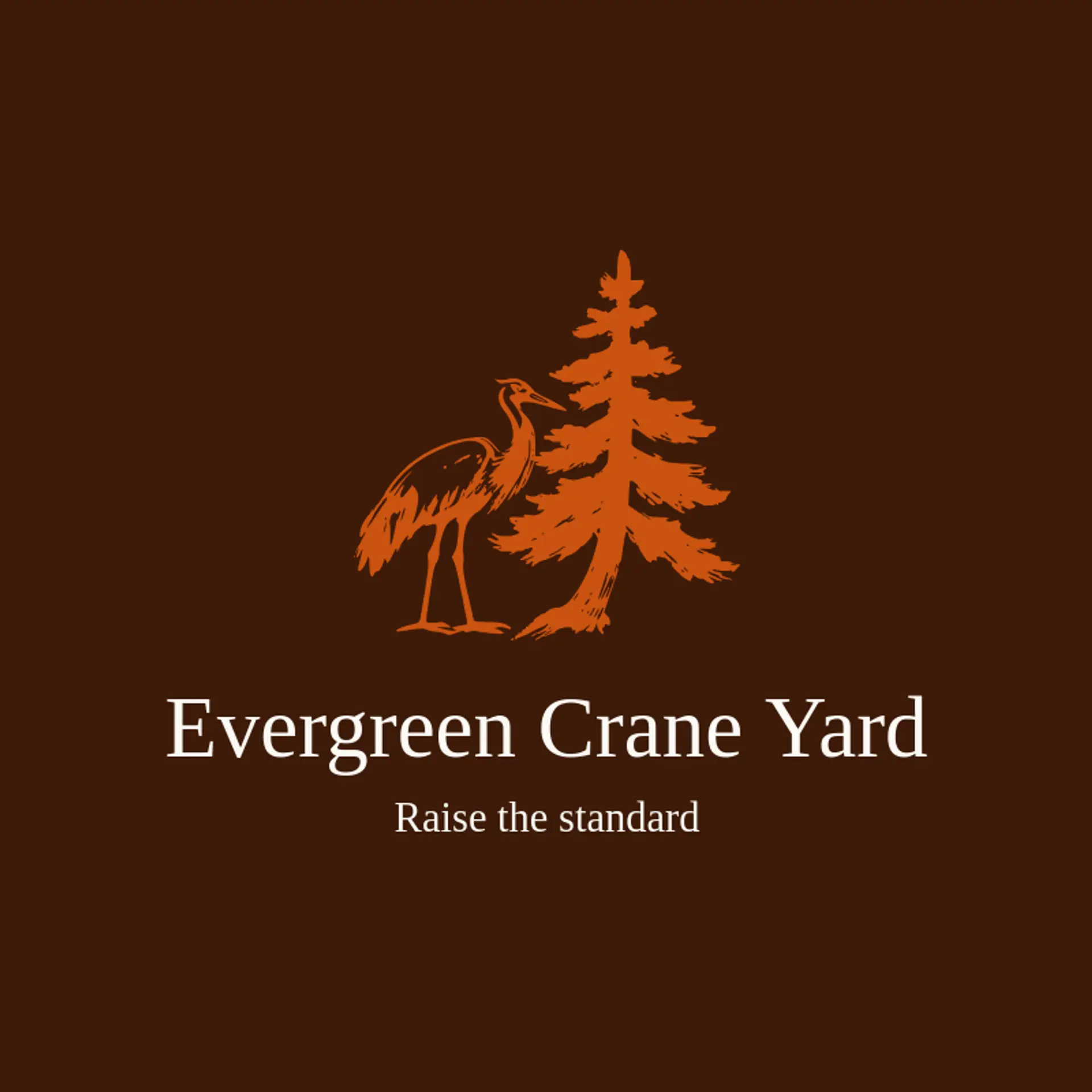 Evergreen Crane Yard logo for crane