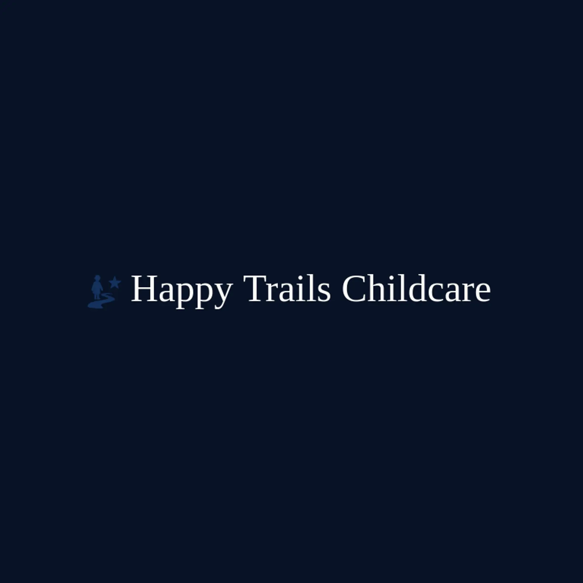Happy Trails Childcare logo for babysitter