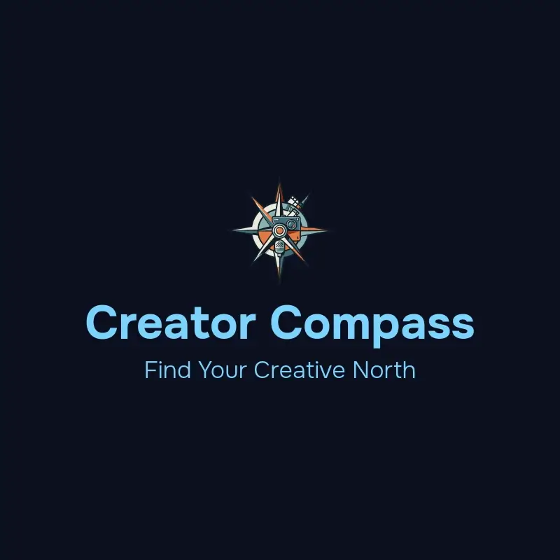 The username Creator Compass as a branded logo with a color icon