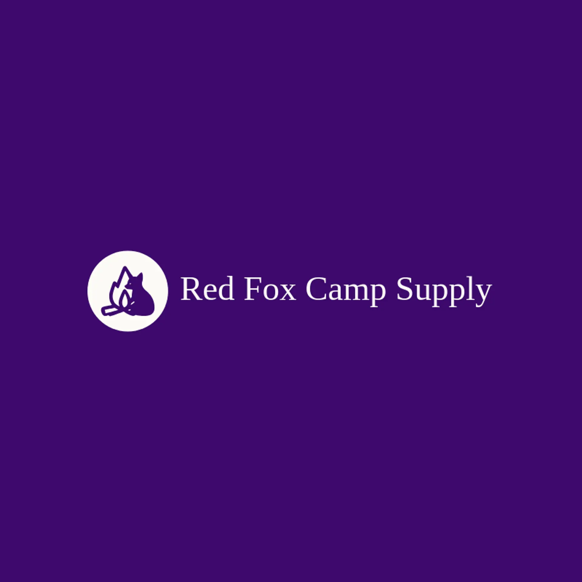 Red Fox Camp Supply logo for campfire