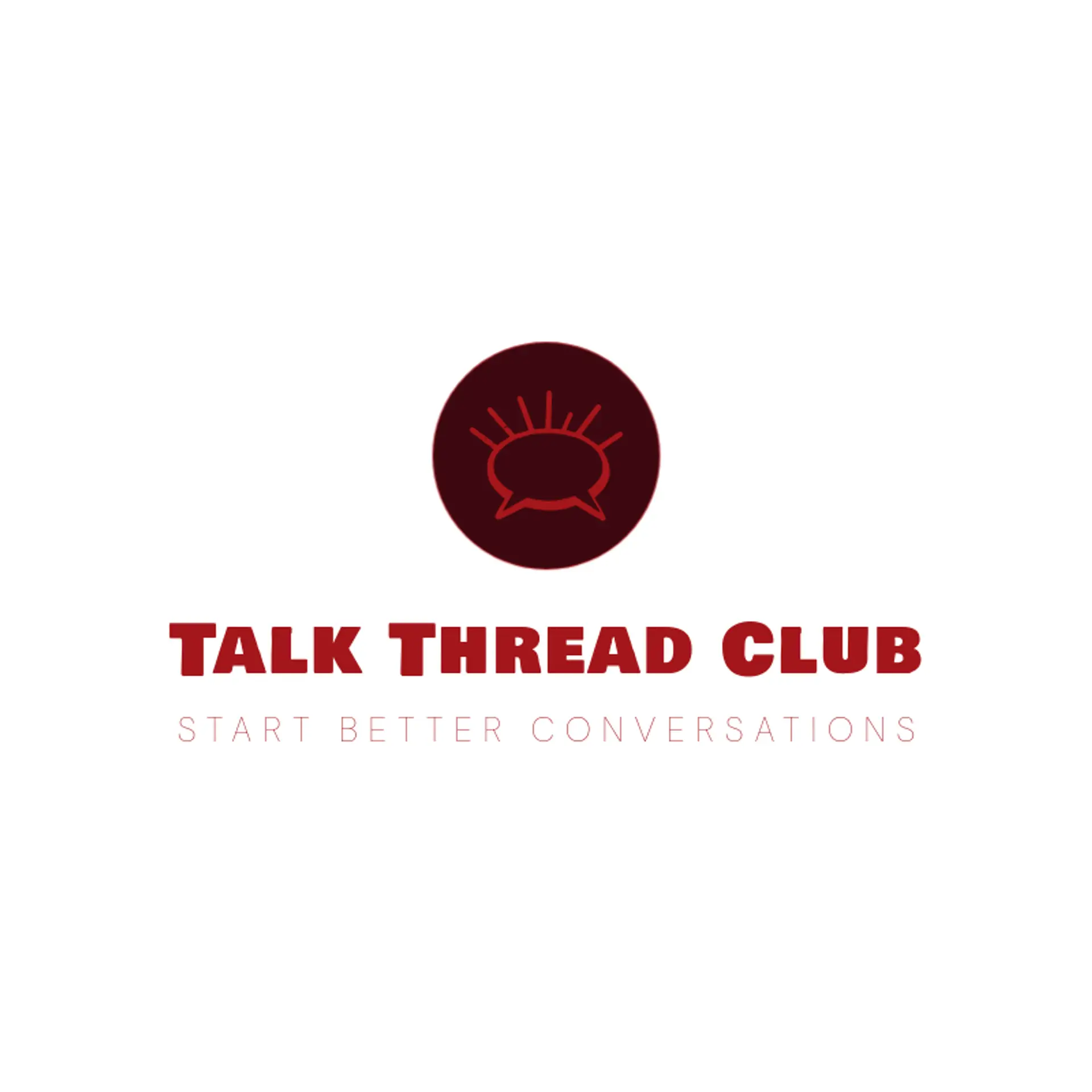 Talk Thread Club logo for social media
