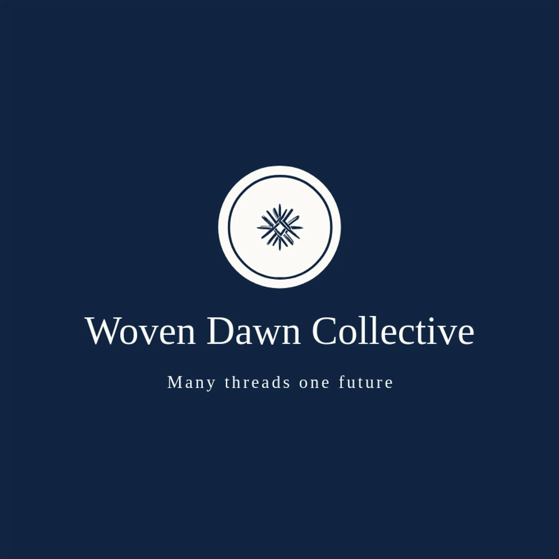Woven Dawn Collective logo for native american