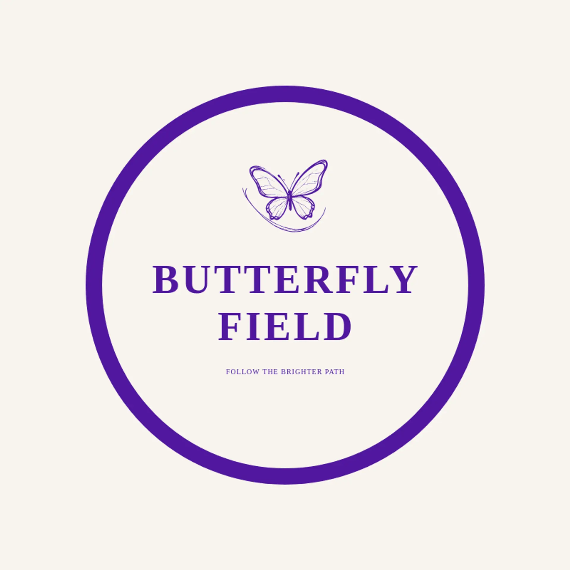 Butterfly Field logo for spring