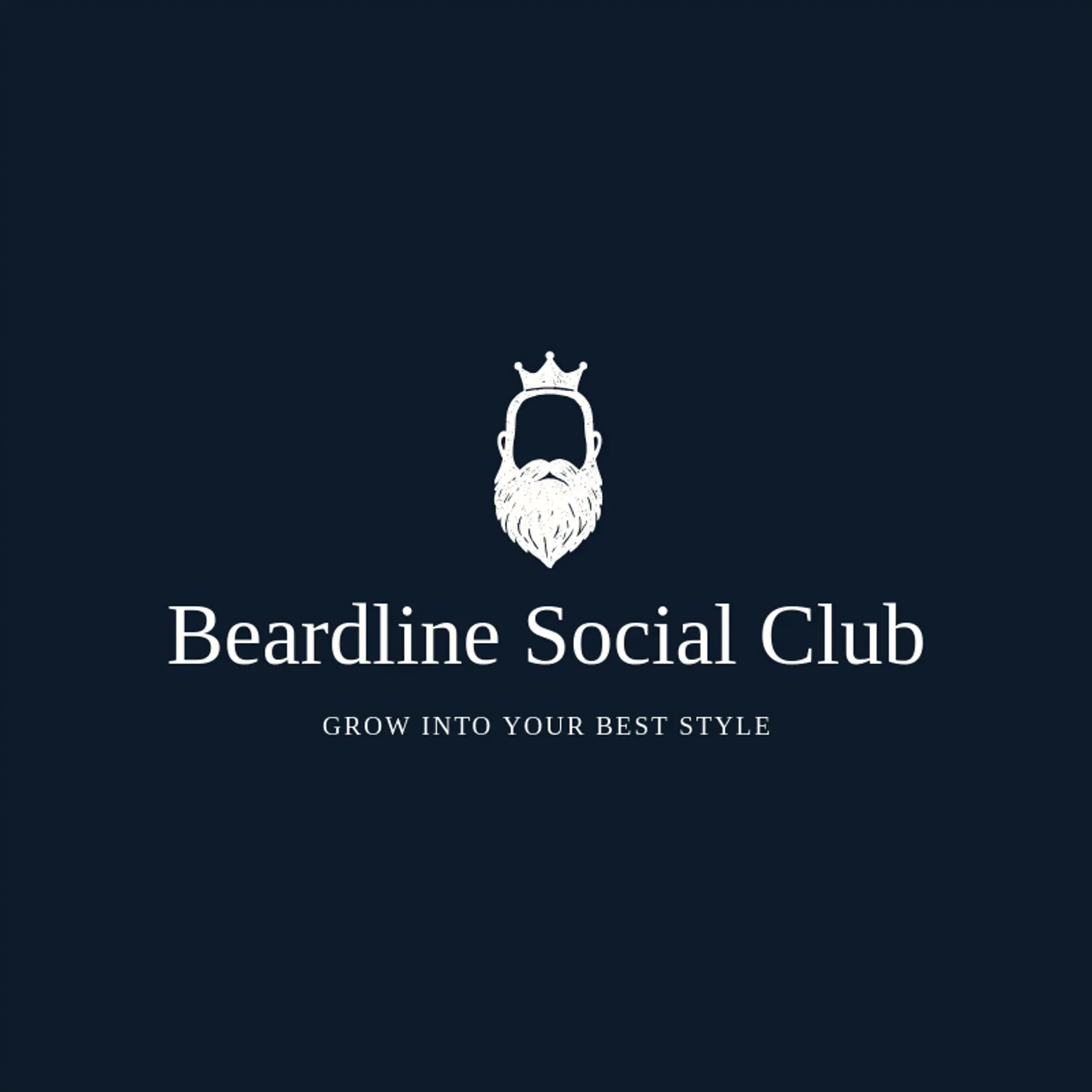Beardline Social Club logo for barbershop