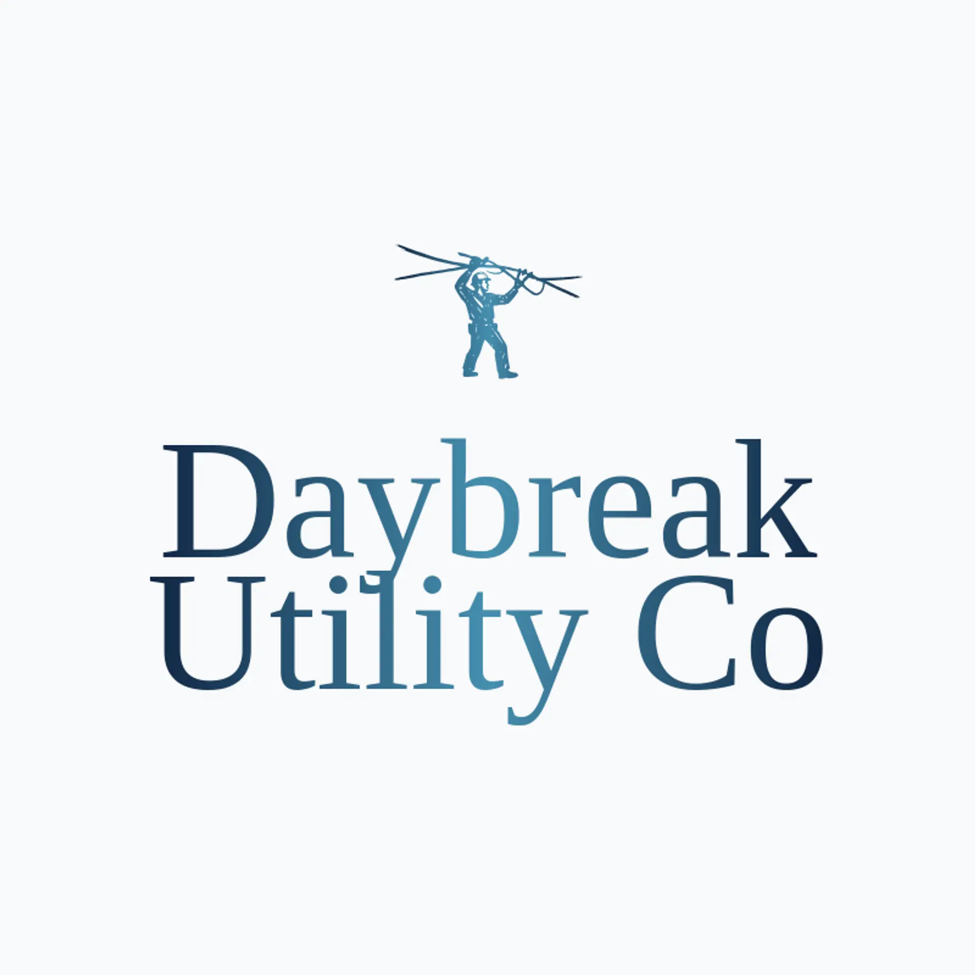 Daybreak Utility Co logo for lineman