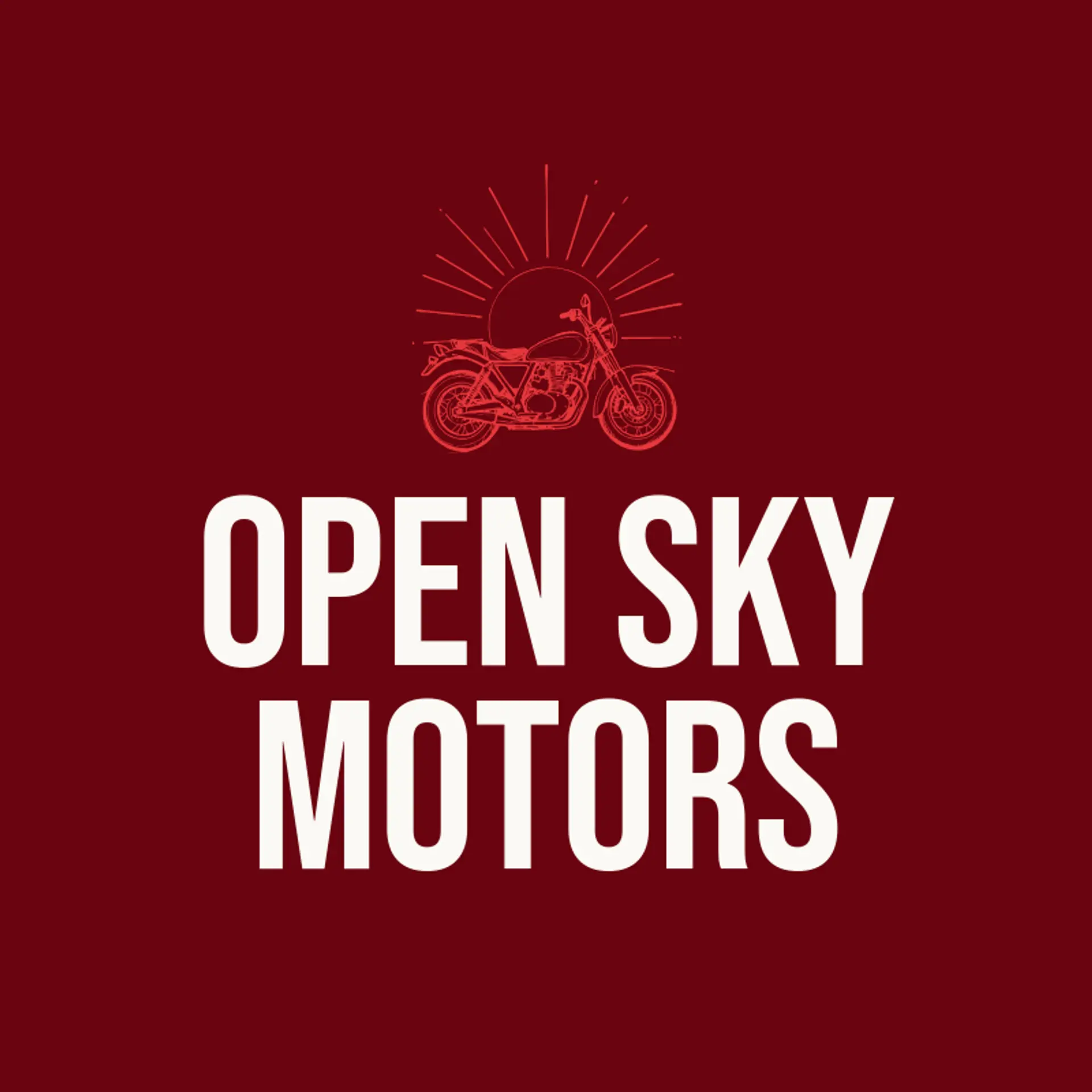 Open Sky Motors logo for motorcycle