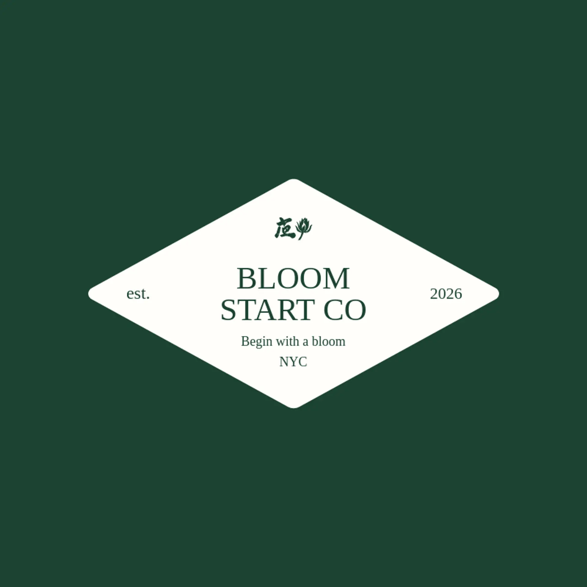 Bloom Start Co logo for seed