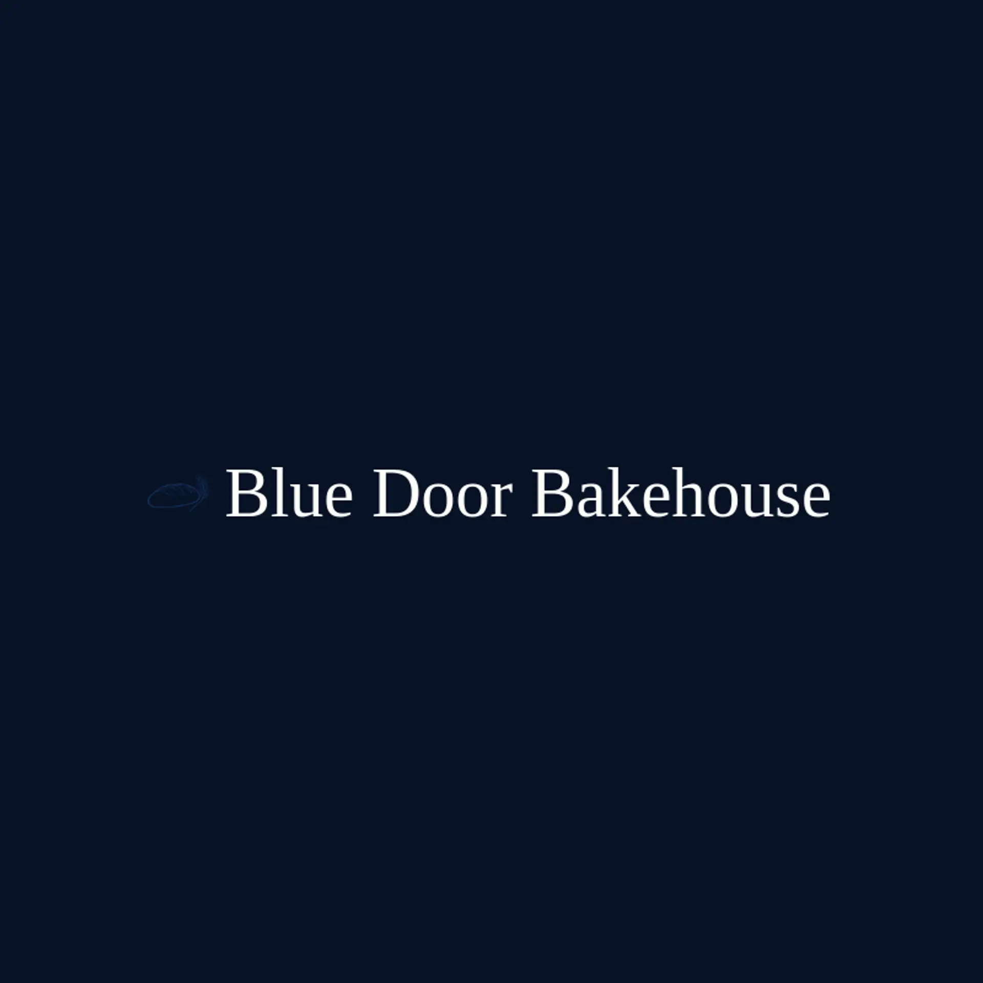 Blue Door Bakehouse logo for small business